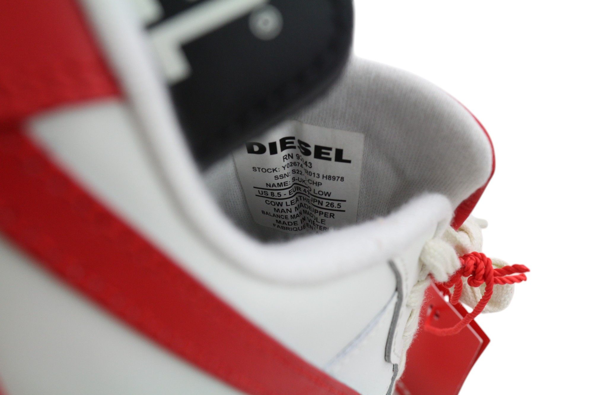 Diesel S-UKIYO LOW Men EU41 Light Cow Leather 40626 Size US 8 / EU 41 - 11 Thumbnail
