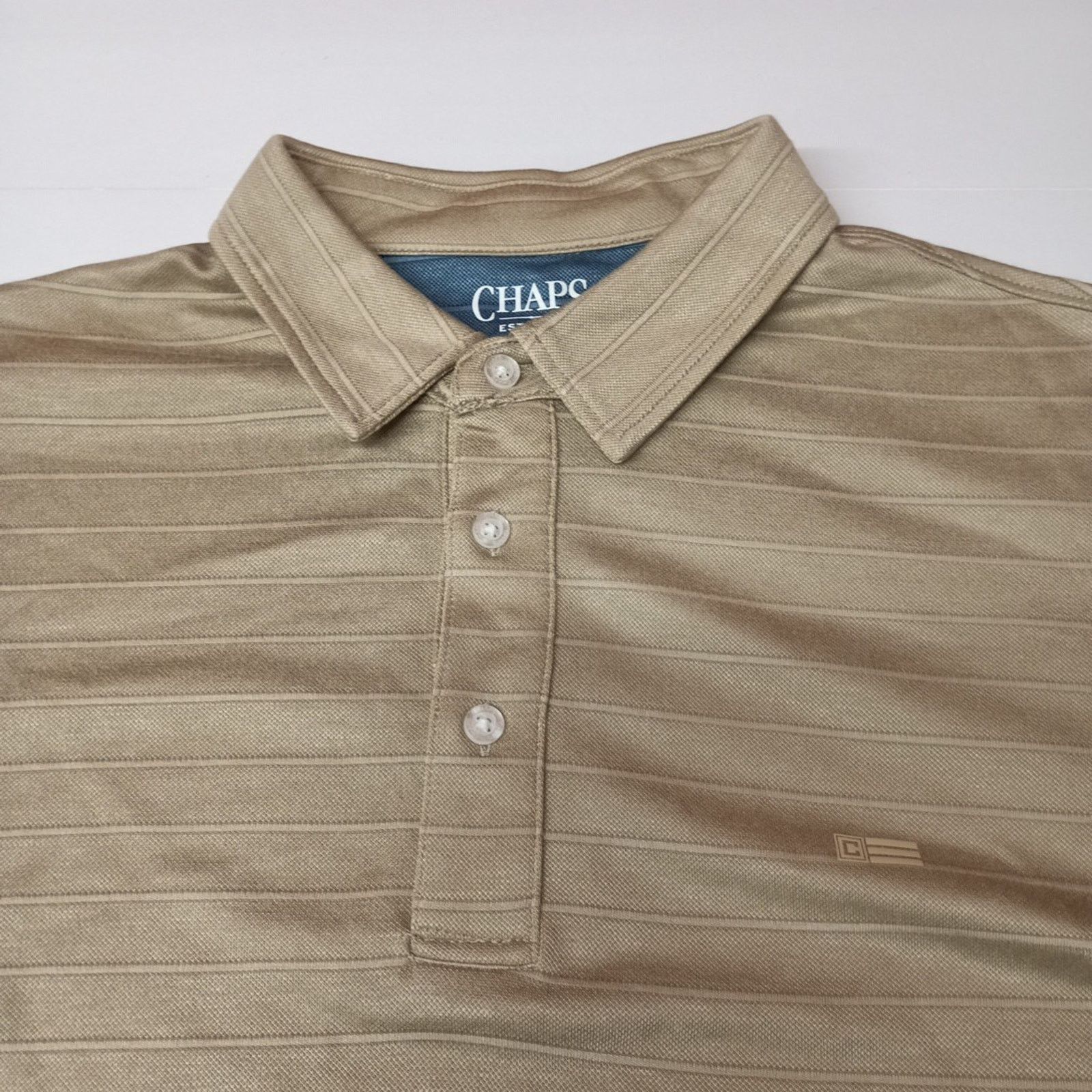 Chaps Chaps Milton Polo Shirt Men's L Desert Khaki Seacoast Wash Size US L / EU 52-54 / 3 - 2 Thumbnail