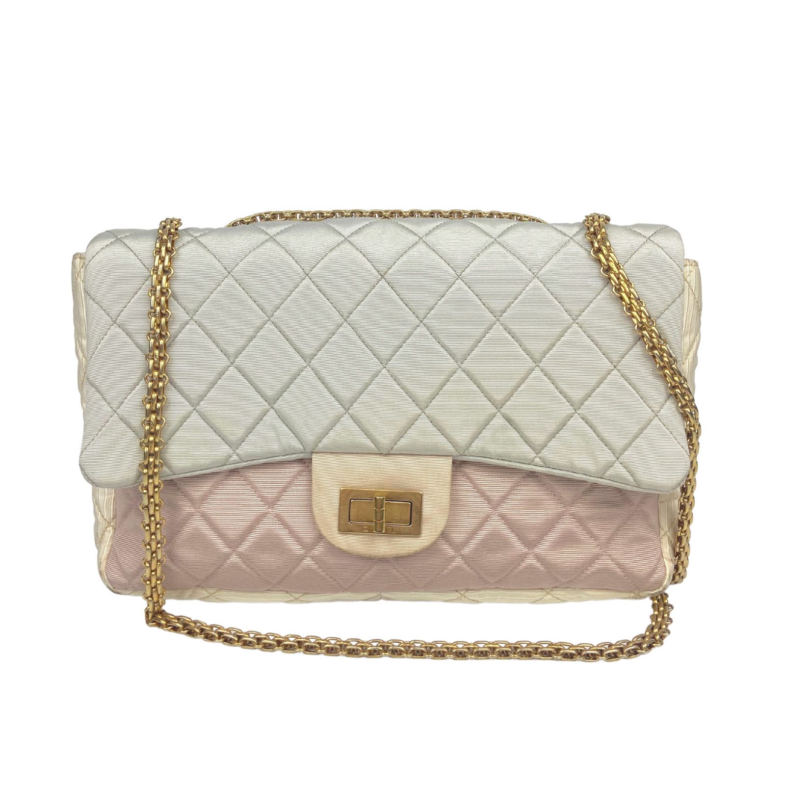image of Chanel Tricolor Fabric Reissue Flap Bag, Women's