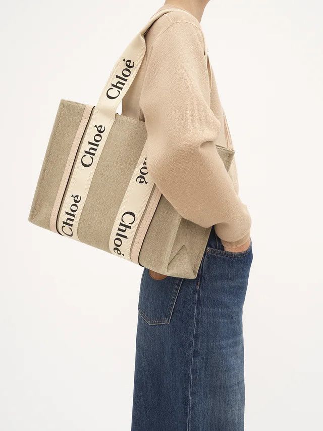Chloe o1loc1c1024 Size: OS / Woody Mini Tote in White Beige Size ONE SIZE - 2 Thumbnail