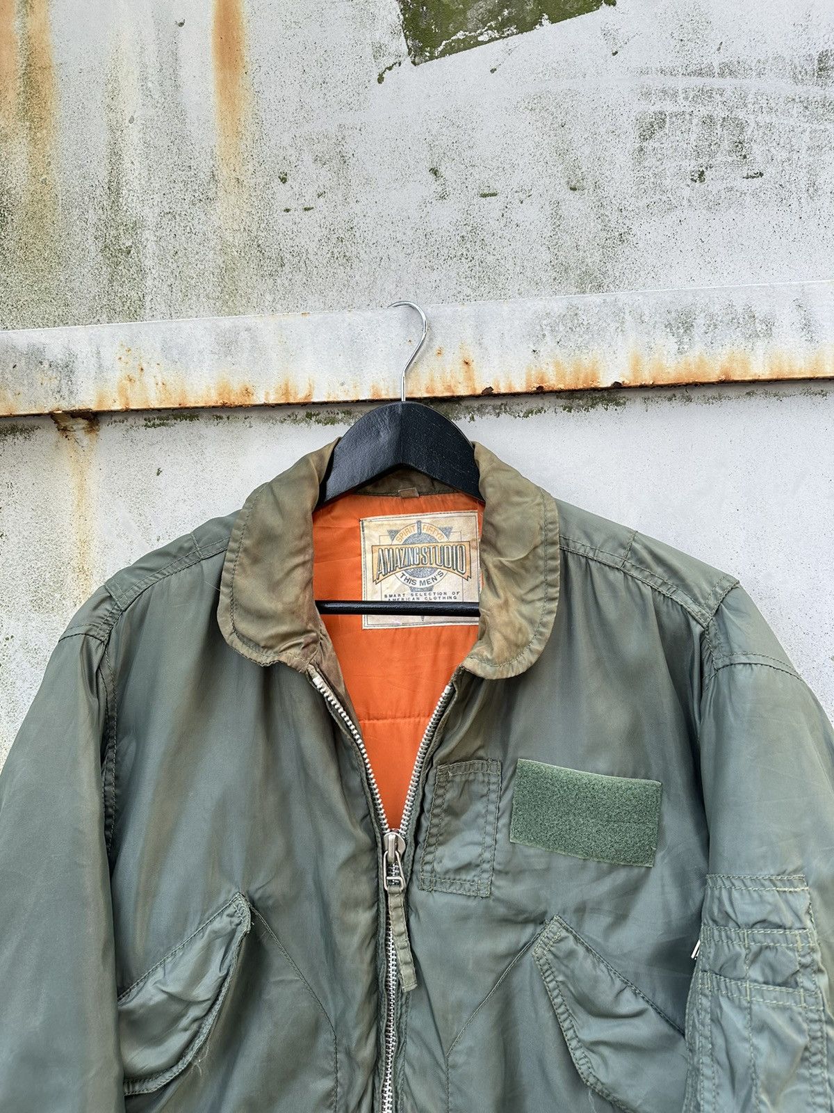 Vintage 🪖Vintage Faded MA-1 Man Intermediate Bomber Jacket Size US M / EU 48-50 / 2 - 5 Thumbnail