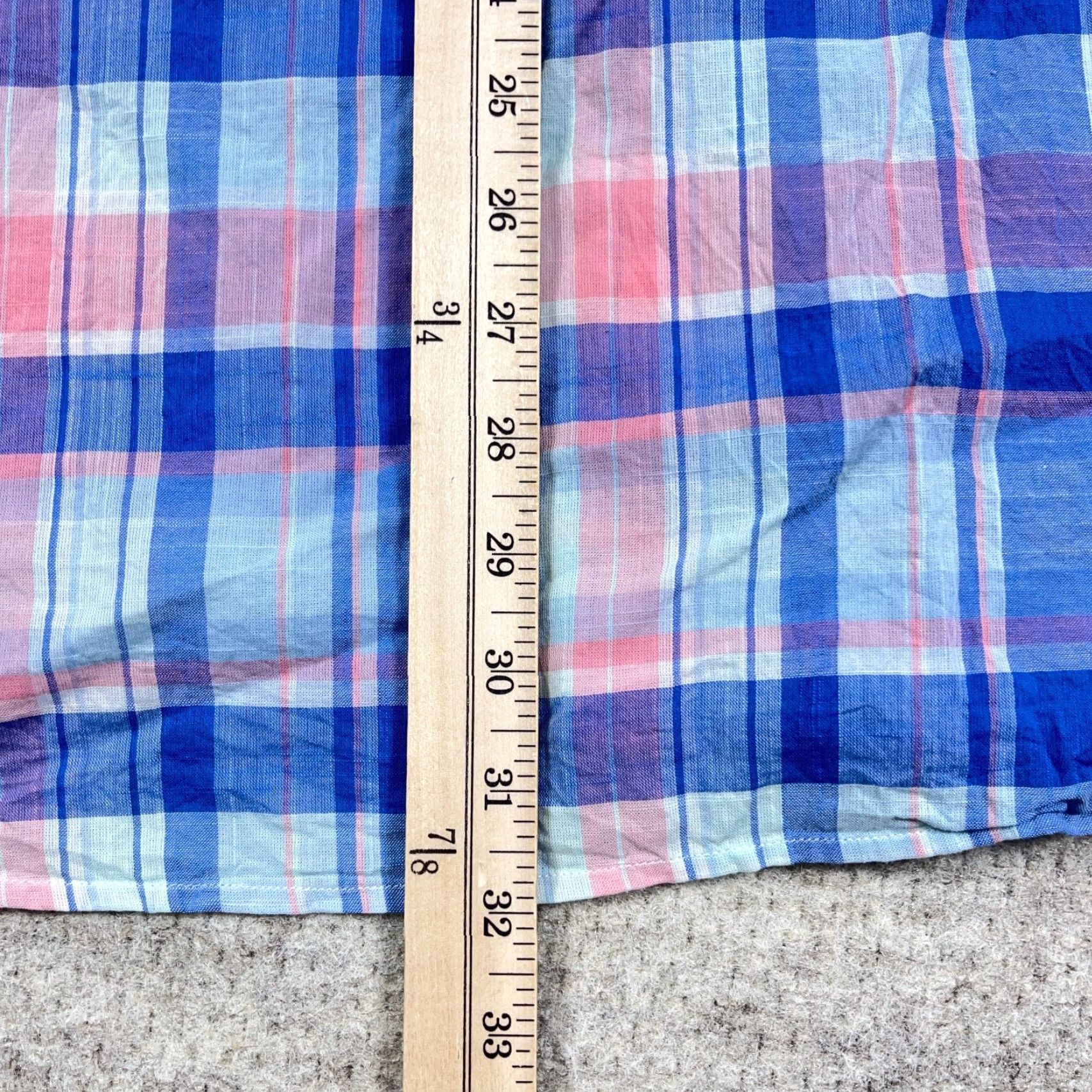 Vineyard Vines Vineyard Vines Shirt Men 2XL Slim Fit Tucker Blue Pink Plaid Button Up Shirt Size US XXL / EU 58 / 5 - 7 Thumbnail