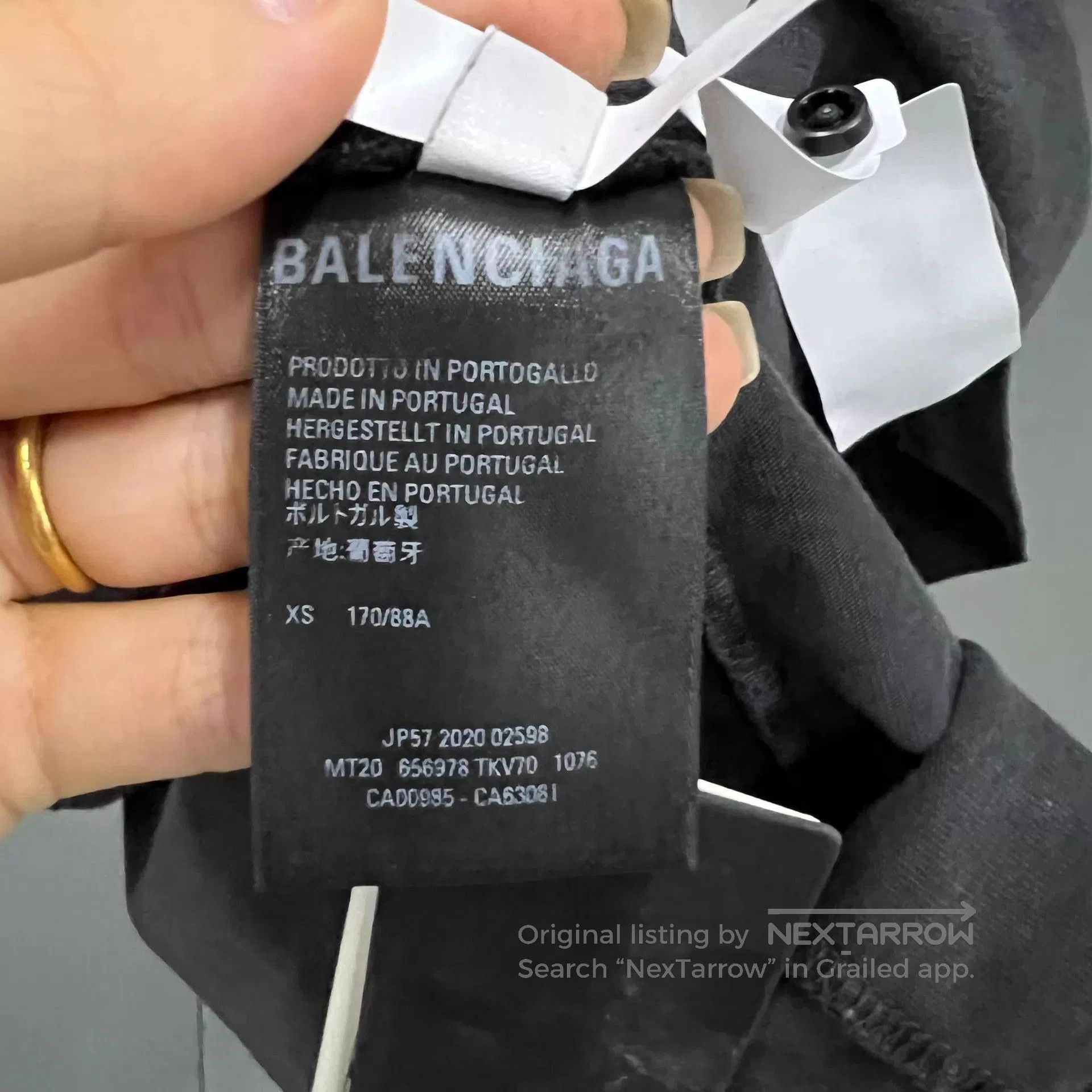 Balenciaga Black Short Sleeve Graphic Tee. Size US XS / EU 42 / 0 - 4 Thumbnail