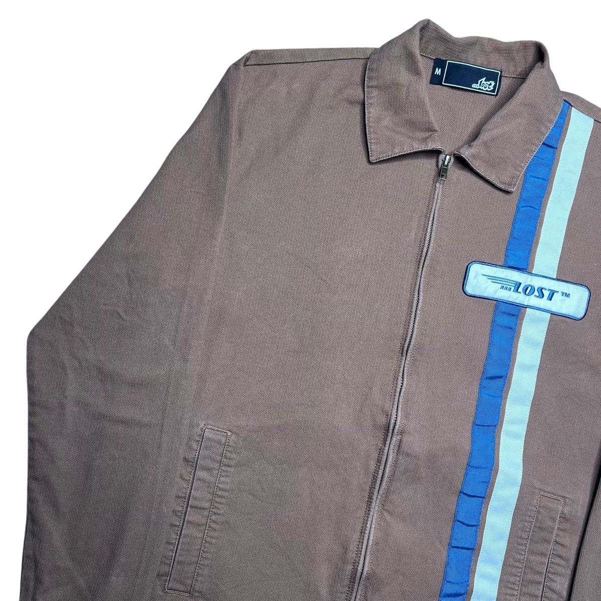 Lost Enterprises Lost Enterprises Zip Up Goodtime Canvas Brown Jacket Sz M Size US M / EU 48-50 / 2 - 17 Thumbnail