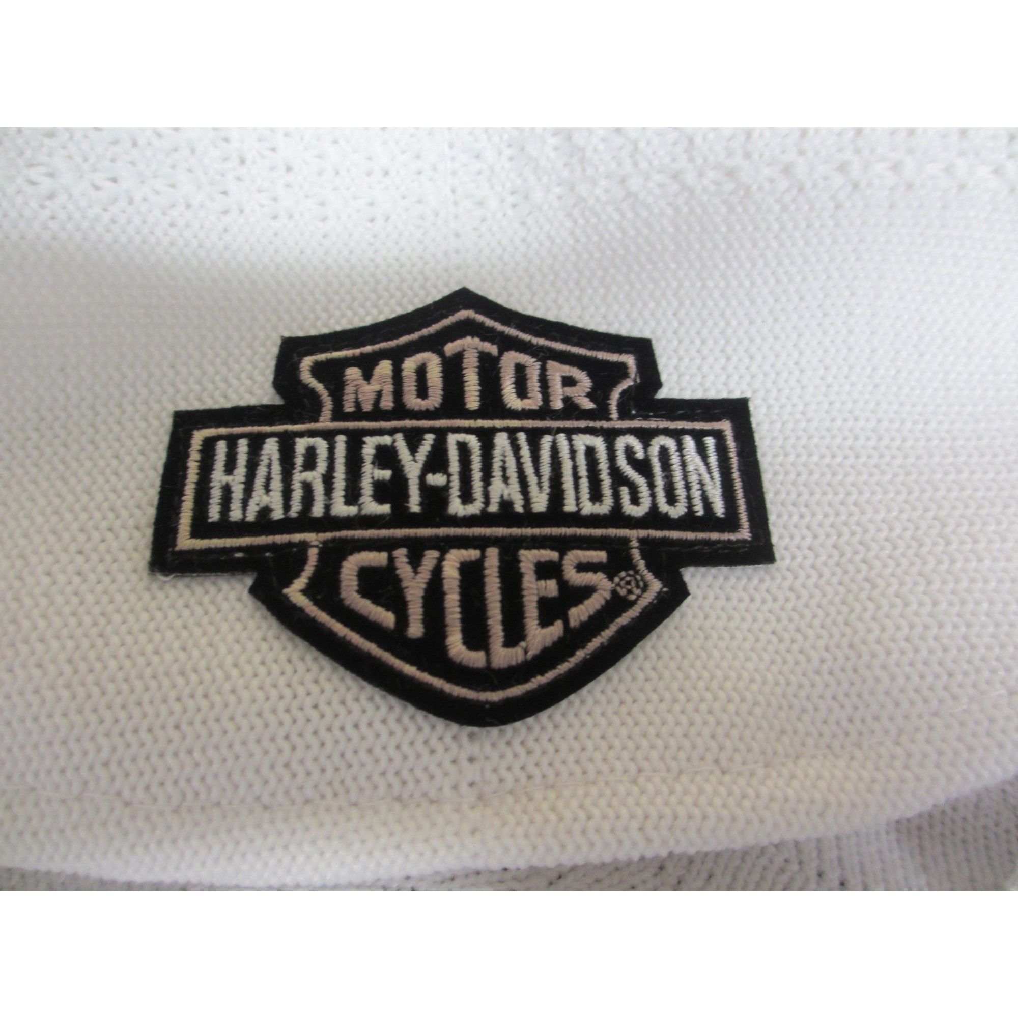 Harley Davidson Harley-Davidson White Knit Skull Cap Size ONE SIZE - 2 Thumbnail