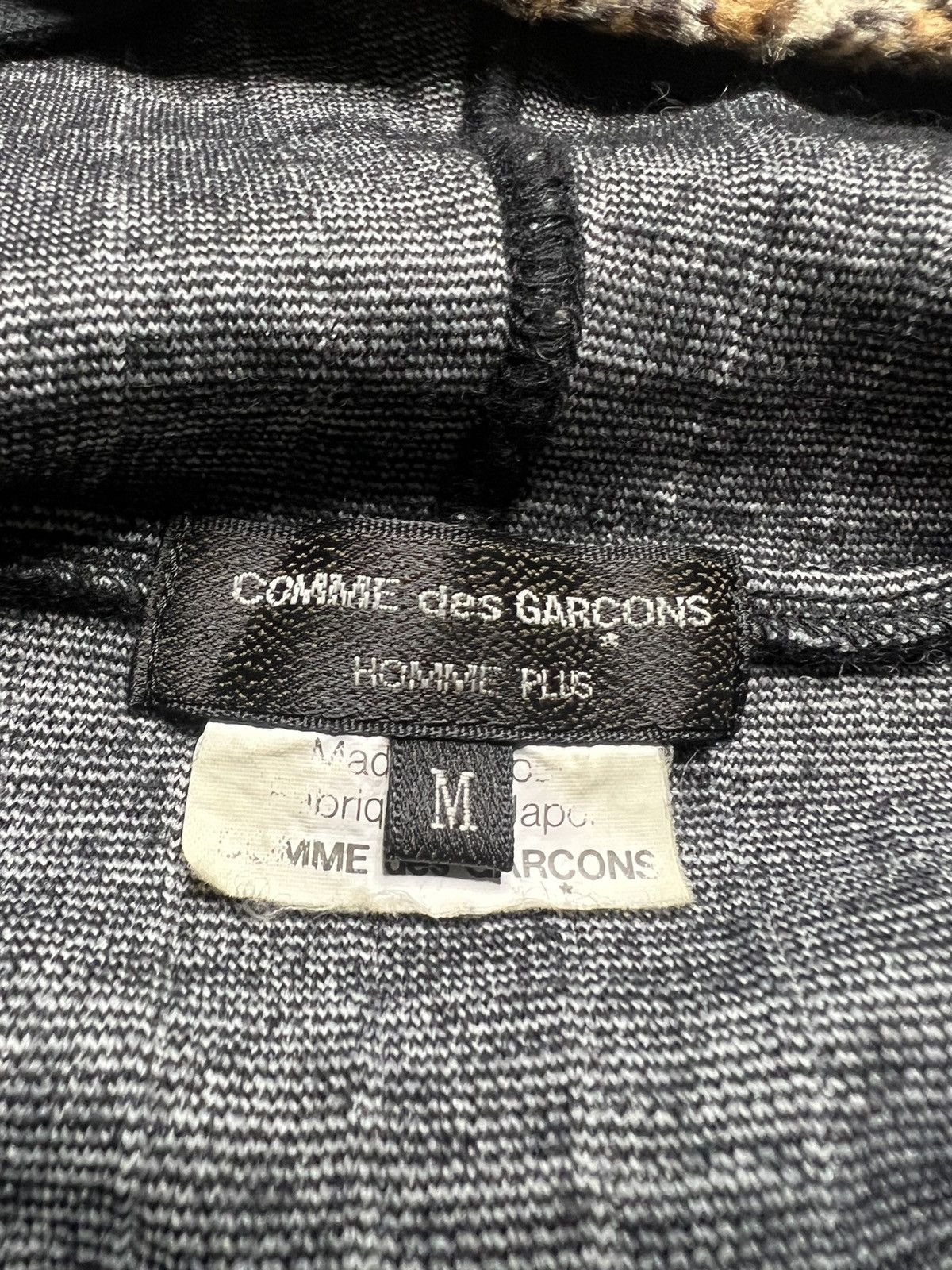 Comme des Garcons Homme Plus CDGHP A/W 09 “fashion Illusion” Leopard Pattern Zip Hoodie Size US M / EU 48-50 / 2 - 8 Thumbnail