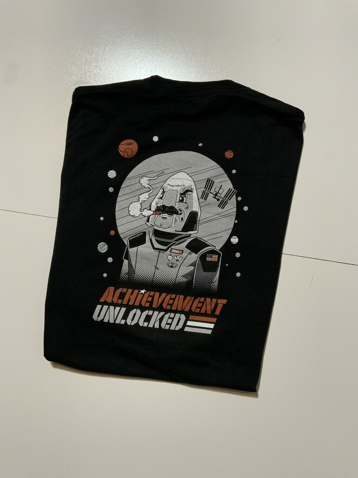 Other Achievement Unlocked Demo 1 Cone Head Cigar Smoke T-Shirt Size US XL / EU 56 / 4 - 1 Thumbnail