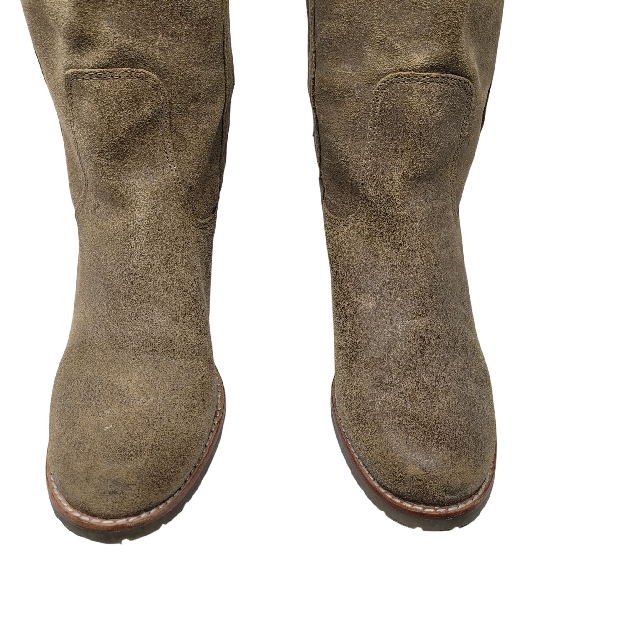 Other Report Belzer Over Knee Tan Suede Leather Boots Sz 7.5 Distr Size US 7.5 / IT 37.5 - 7 Thumbnail
