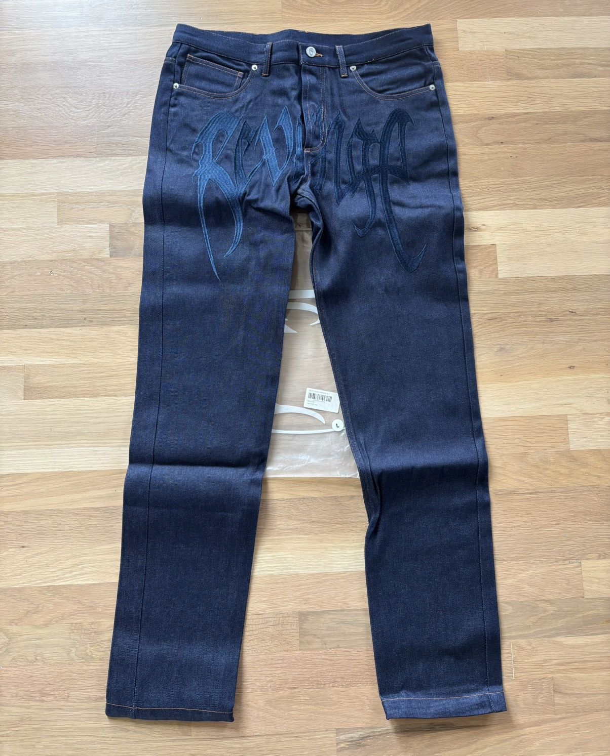 Revenge Revenge Dark Blue Embroidered Denim Size Large Size US 34 / EU 50 - 1 Thumbnail