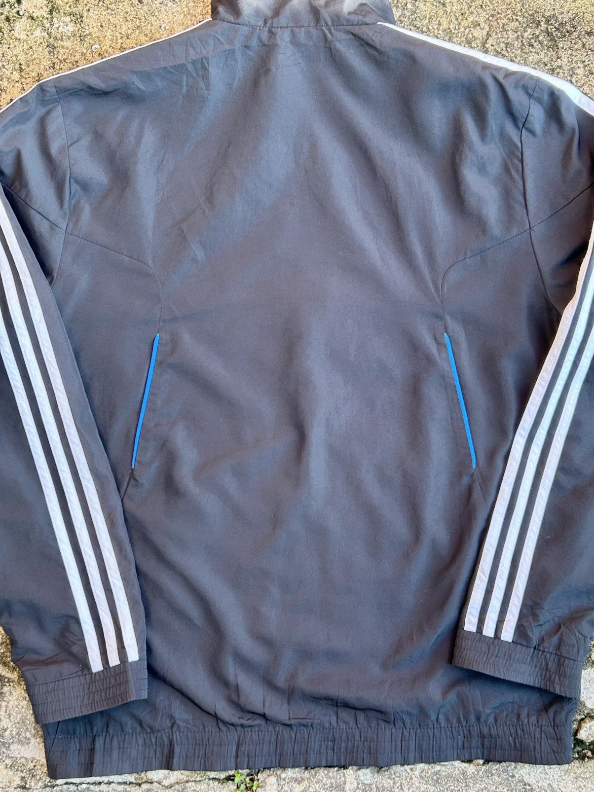 Adidas ENDED Adidas Full Zip Mesh Lined 3 Stripe Jacket Size US XS / EU 42 / 0 - 8 Thumbnail