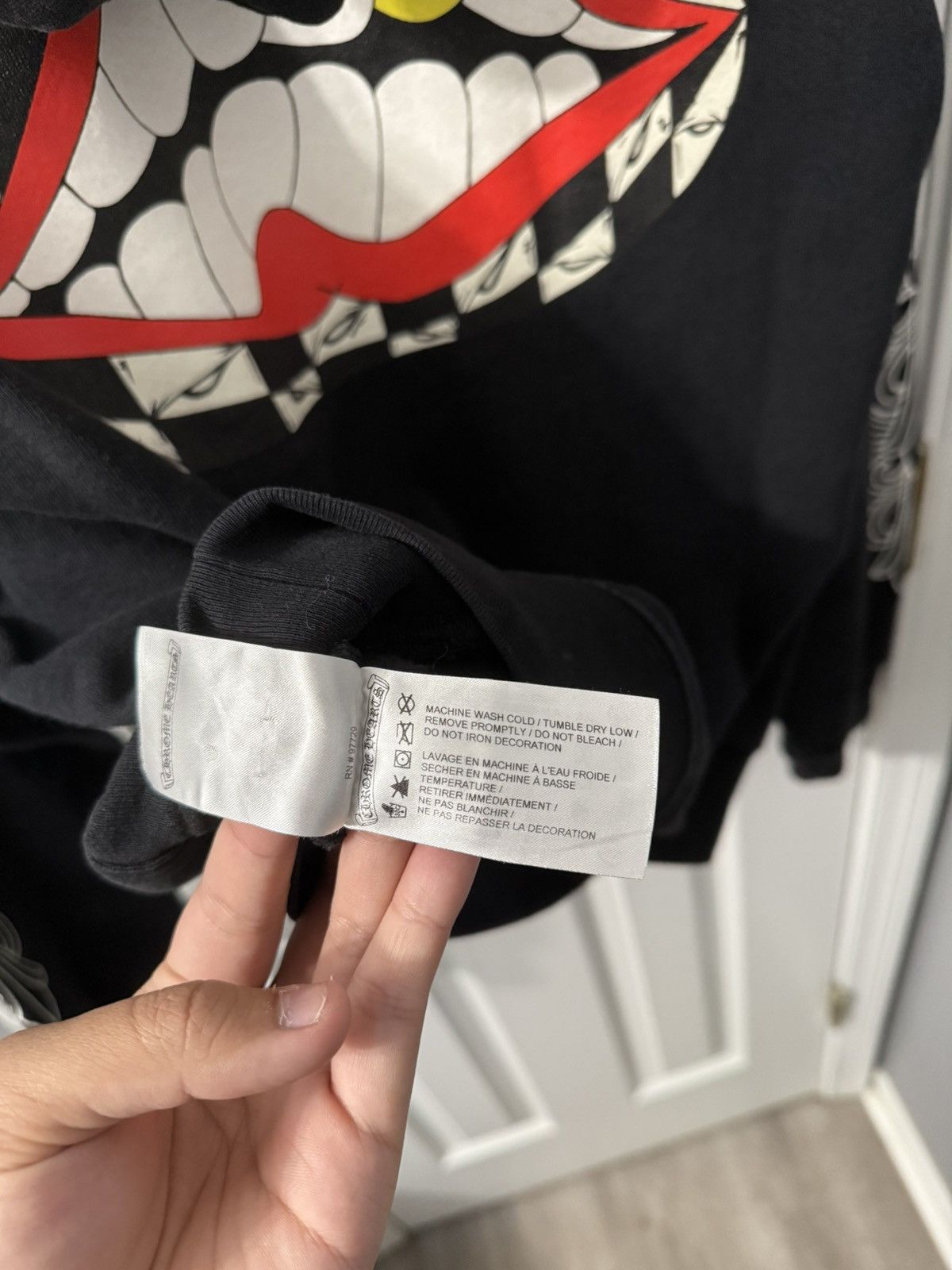 Chrome Hearts Chrome Hearts Chomper Hoodie Size Medium Size US M / EU 48-50 / 2 - 11 Thumbnail