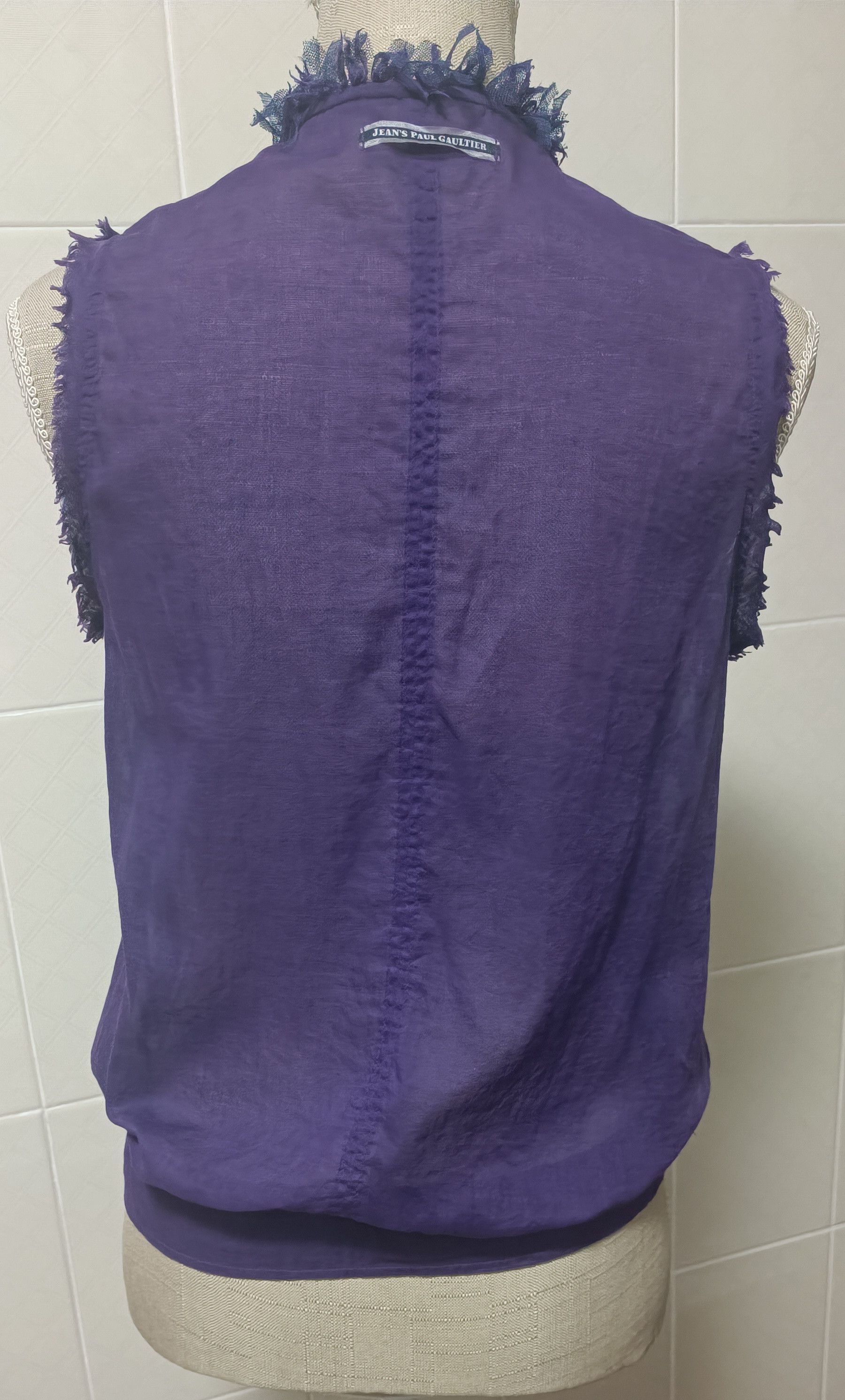 Jean Paul Gaultier Purple blouse with fringes Size M / US 6-8 / IT 42-44 - 11 Thumbnail
