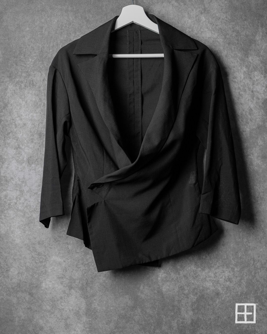 Yohji Yamamoto Yohji Yamamoto SS02 Asymmetric Draped Blazer Jacket 2 Size M / US 6-8 / IT 42-44 - 1 Thumbnail