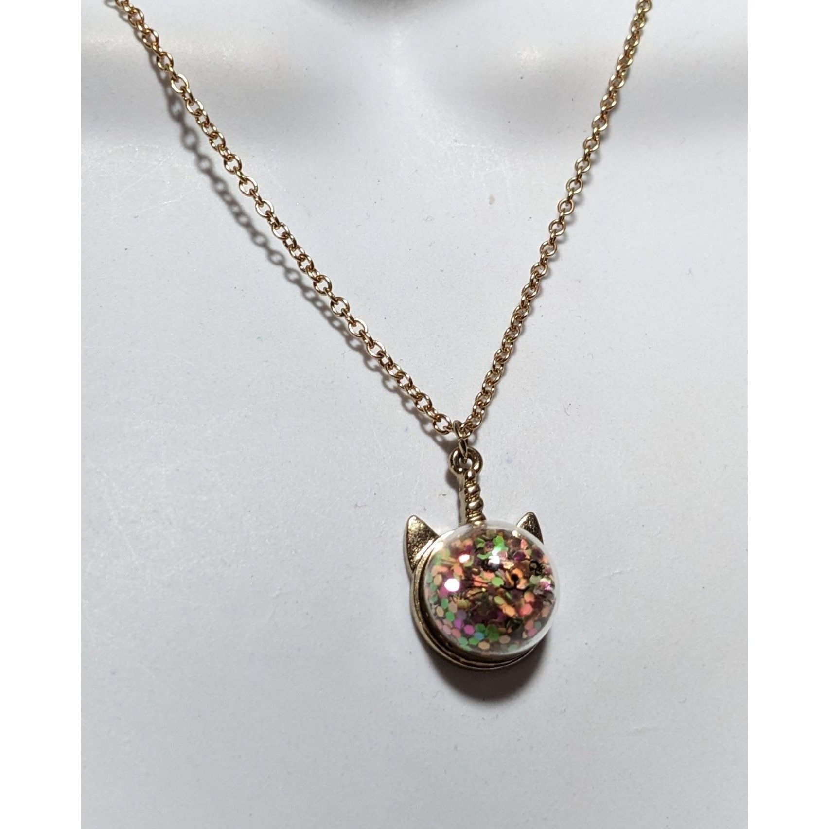 Other Rainbow Glitter Caticorn Necklace Size ONE SIZE - 10 Thumbnail