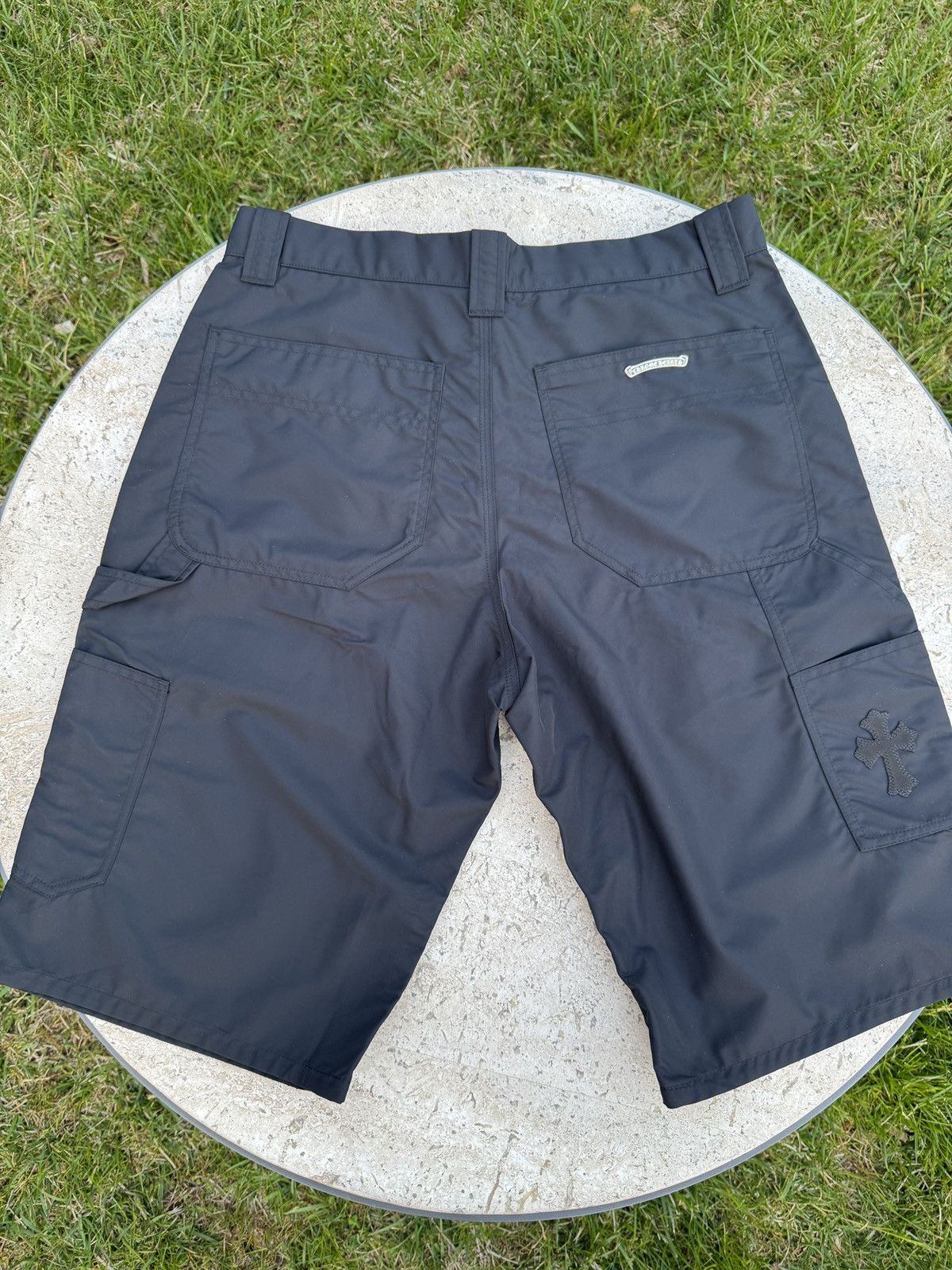 Chrome Hearts Chrome Hearts Nylon Leather Double Knee Shorts Size US 30 / EU 46 - 14 Thumbnail