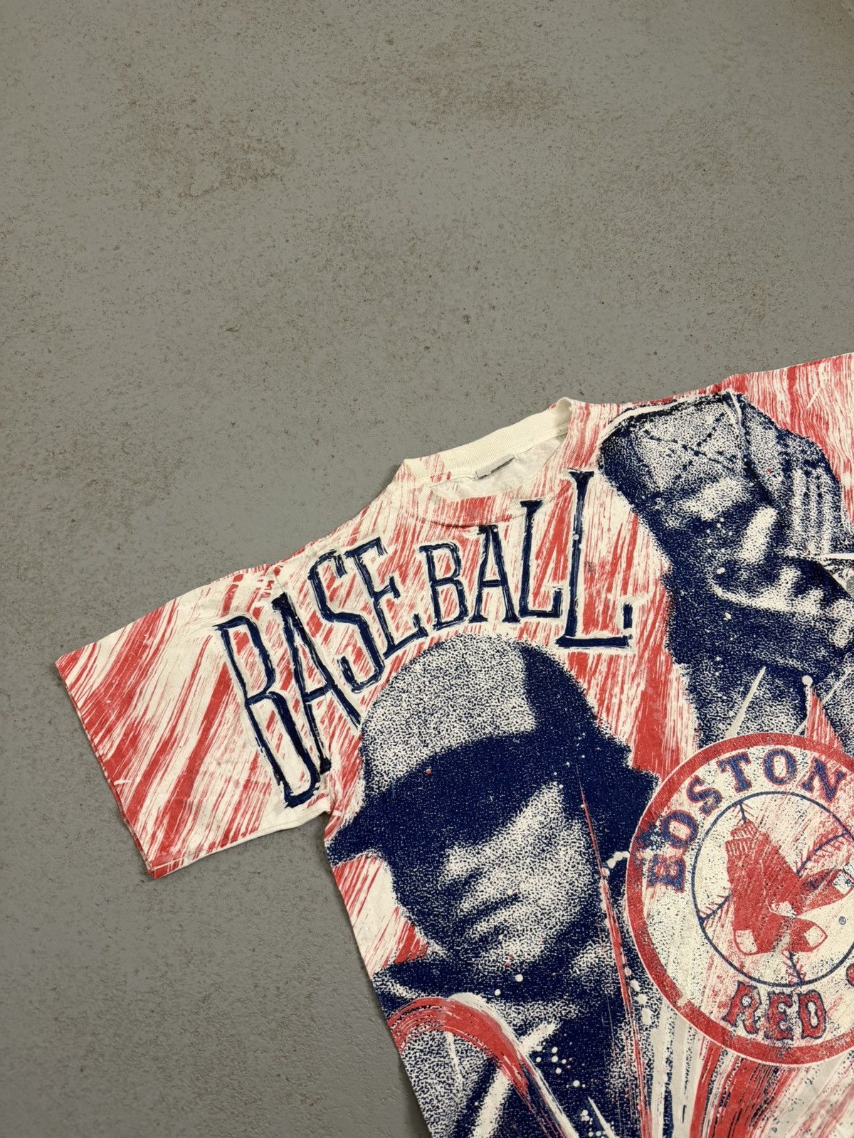 MLB Vintage90s Boston Red Sox MLB Baseball AOP Single Stitch Tee Size US L / EU 52-54 / 3 - 3 Thumbnail