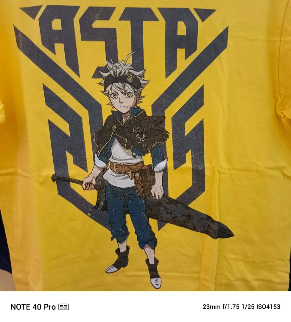 Anime Asta x Black Clover anime shirt Size US M / EU 48-50 / 2 - 3 Thumbnail