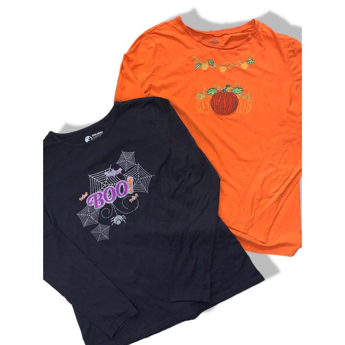 Other VINTAGE Y2K Halloween Shirt Embroidery Pumpkin Long Sleeve Size S / US 4 / IT 40 - 4 Thumbnail
