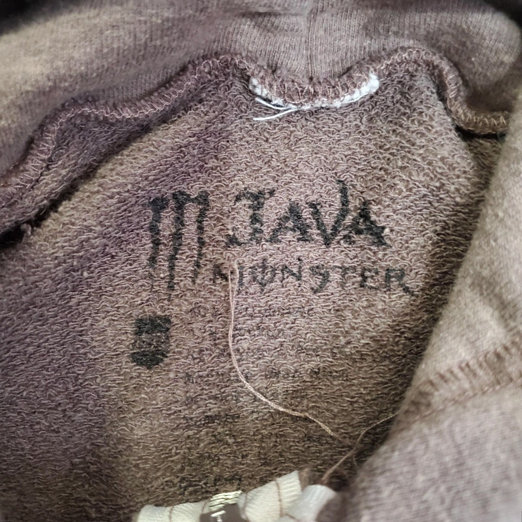 Vintage Java Monster Hoodie Mens 3XL Brown Full Zip Logo Embroidered Sweatshirt Size US XXL / EU 58 / 5 - 6 Thumbnail