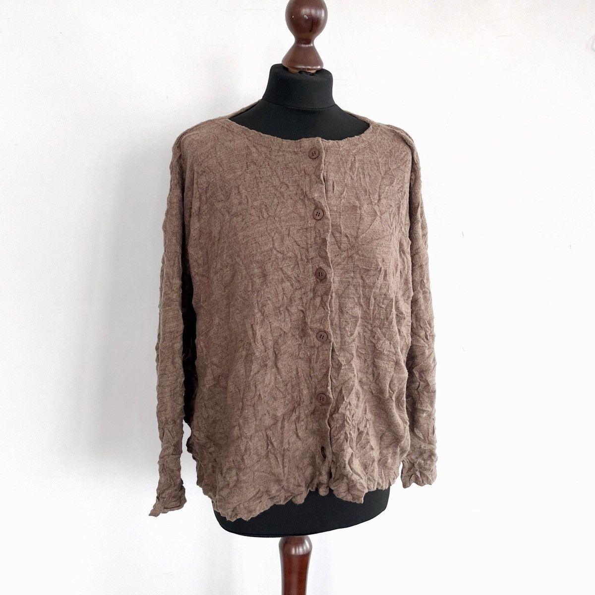 Issey Miyake × Japanese Brand Issey Miyake Cardigan made in Japan Women’s sz OS Size ONE SIZE - 5 Thumbnail