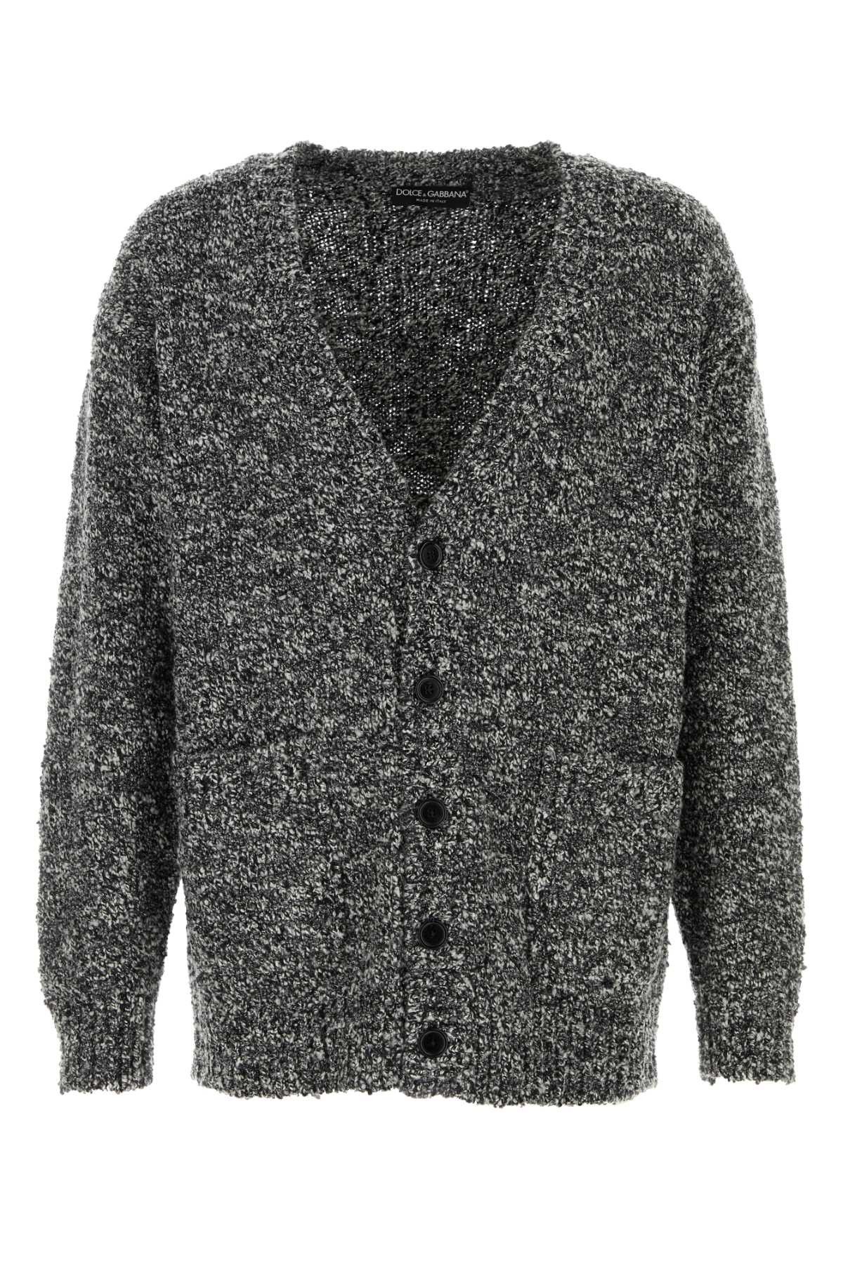 Dolce & Gabbana Two-Tone Wool Blend Cardigan Size US S / EU 44-46 / 1 - 1 Thumbnail