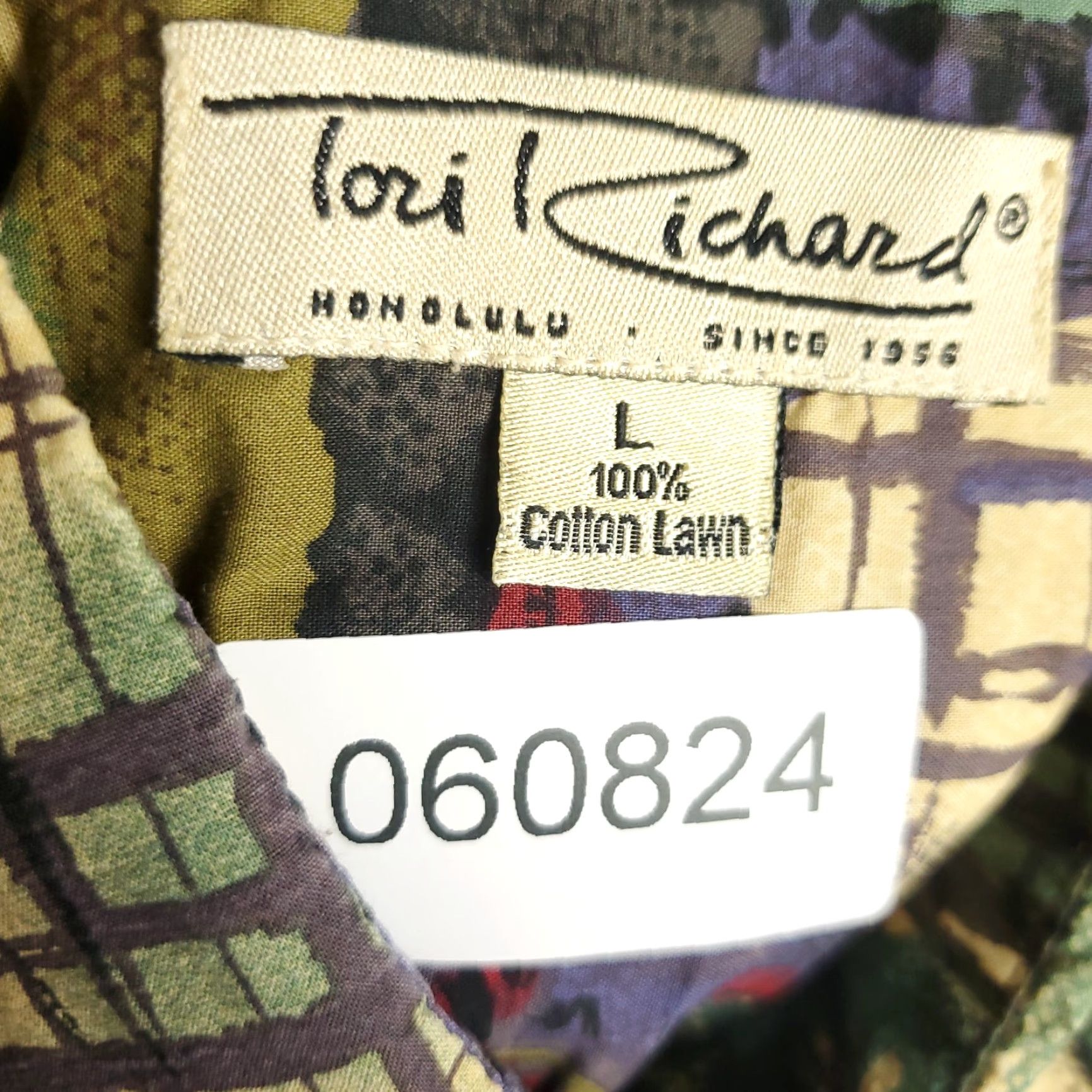 Tori Richard Tori Richard Hawaiian Button-Up Shirt Mens Large Brown Geometric Casual Aloha Size US L / EU 52-54 / 3 - 7 Thumbnail