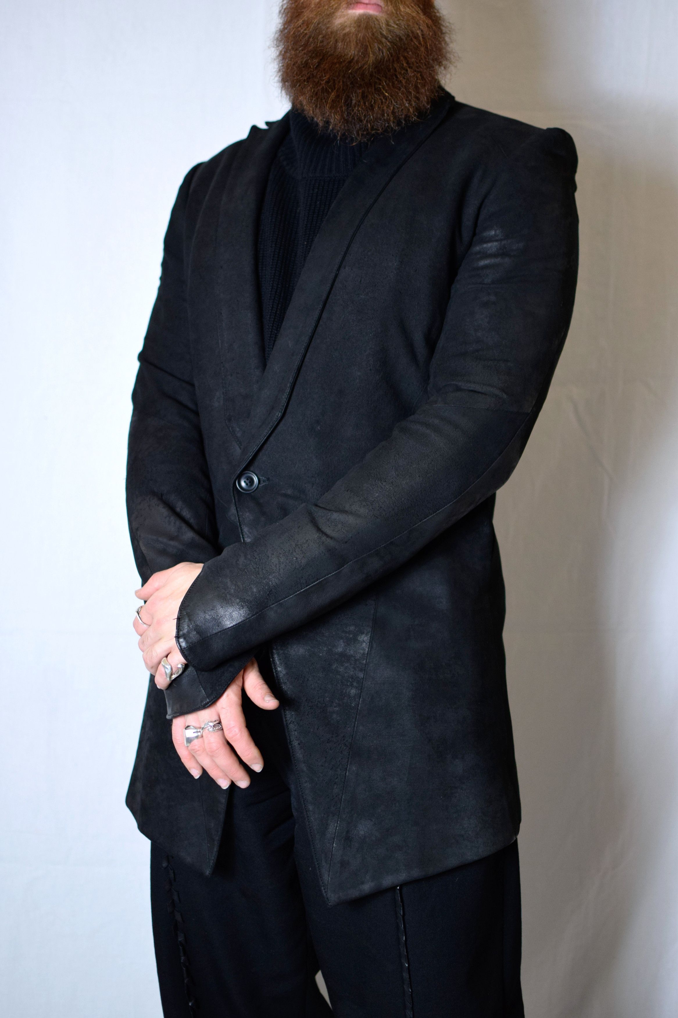 Julius Julius SS15 Prism Leather Blazer - 497JAM8 Size US L / EU 52-54 / 3 - 1 Thumbnail