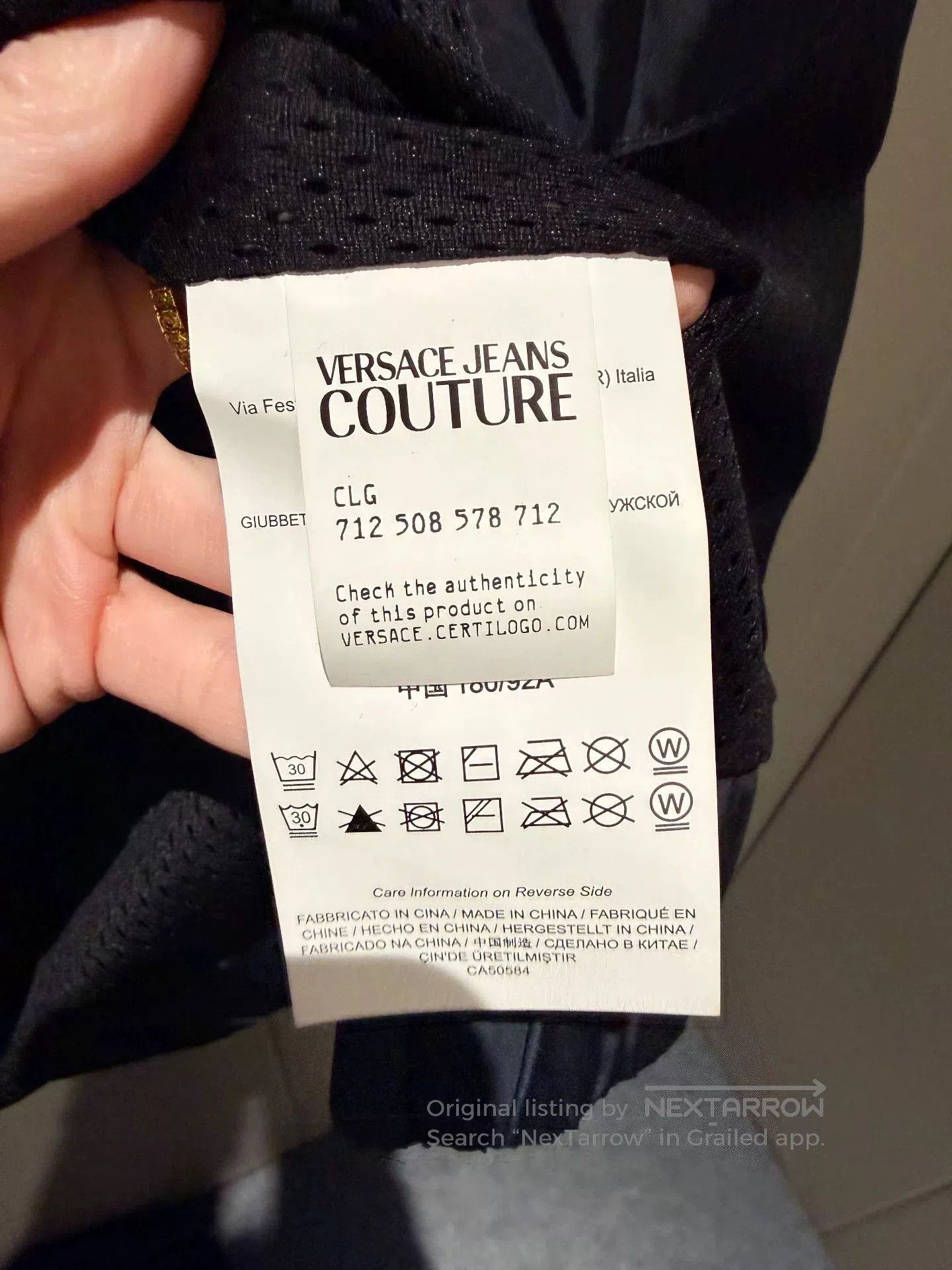 Versace Jeans Couture Versace Jeans Couture Men's Hooded Jacket. Size US M / EU 48-50 / 2 - 4 Thumbnail