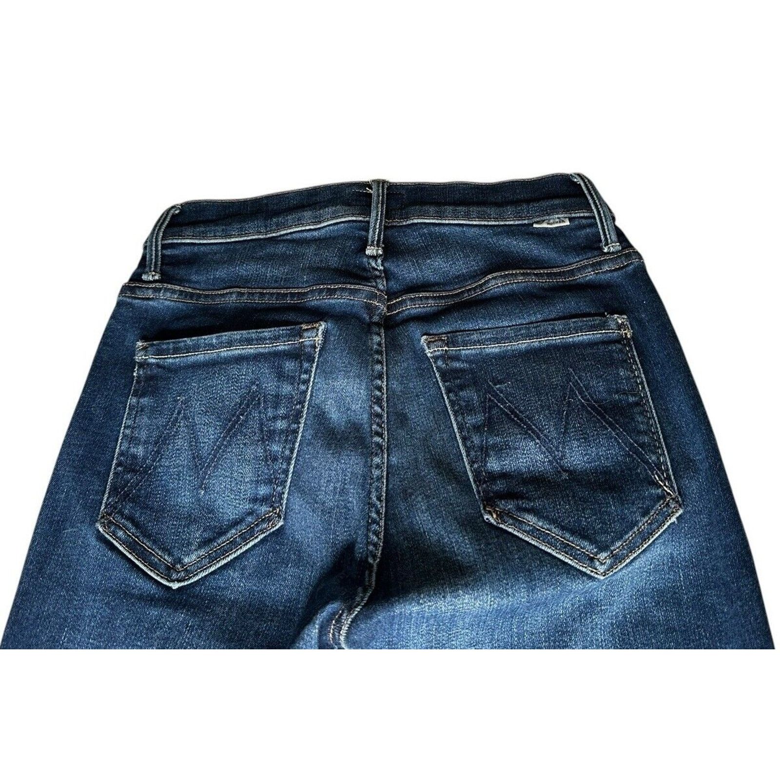 MOTHER MOTHER The Stunner Ankle Fray Jean Womens 25 Dark Skinny Size 25" / US 0 / IT 36 - 11 Thumbnail