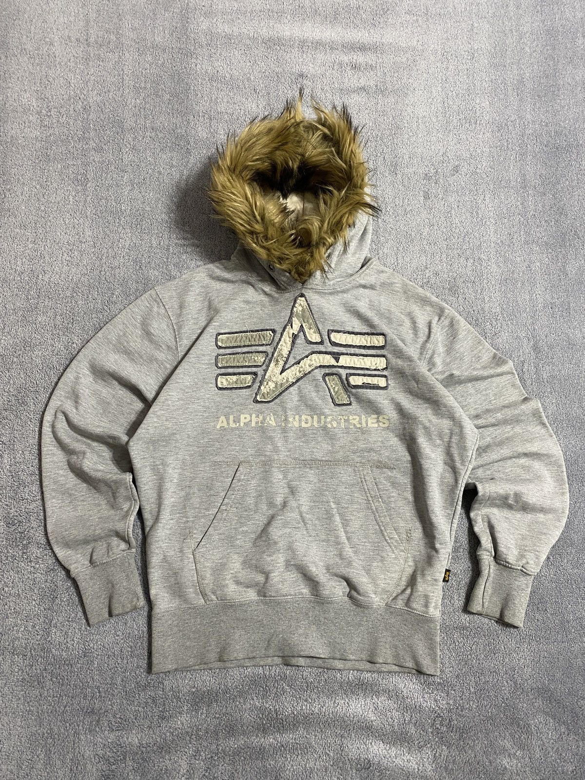 Alpha Industries Vtg Alpha Industries If Six Was Nine LGB style mohair hoodie Size US M / EU 48-50 / 2 - 1 Thumbnail