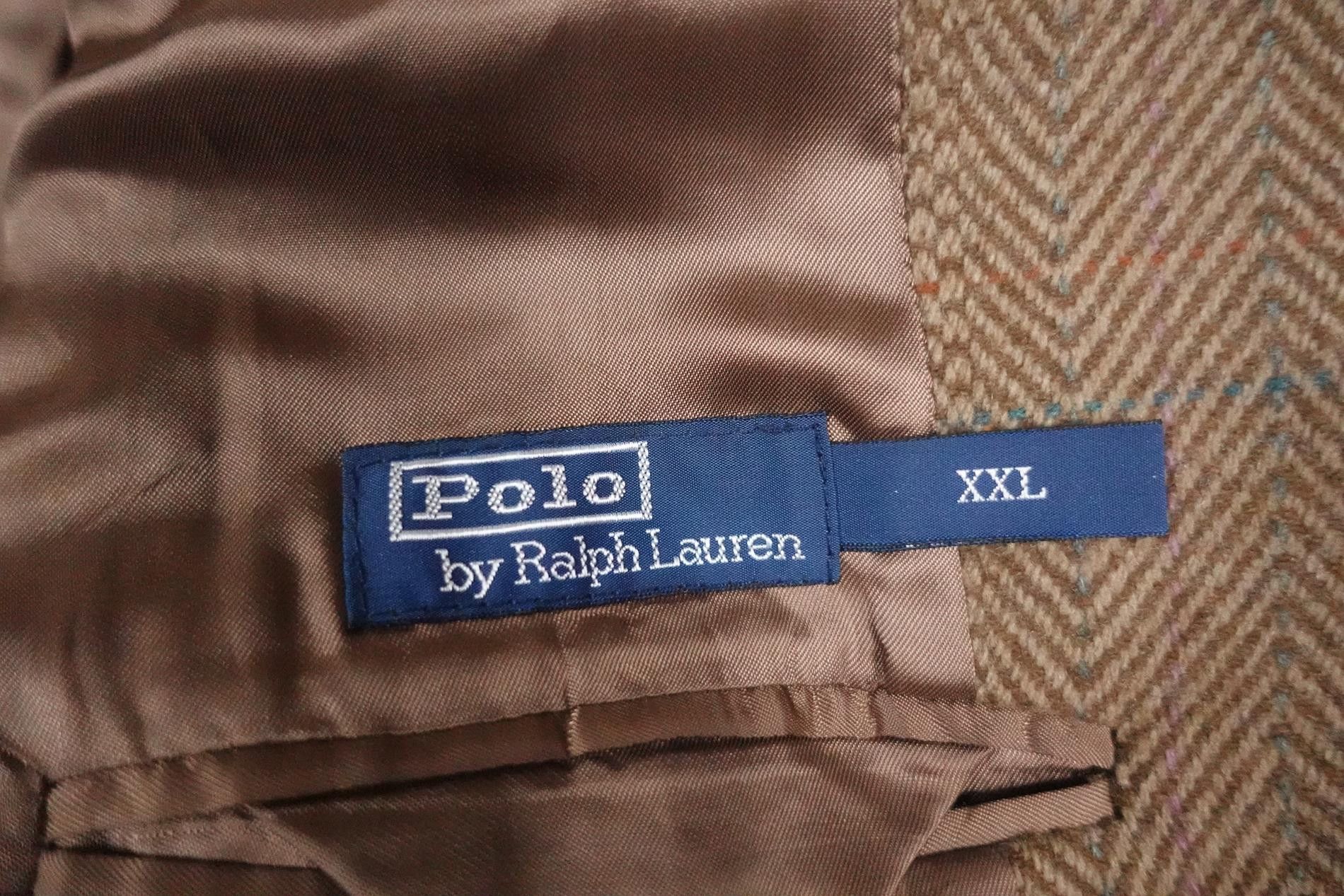 Polo Ralph Lauren Polo Ralph Lauren Blazer Jacket Herringbone Brown Wool XXL Size US XXL / EU 58 / 5 - 5 Thumbnail