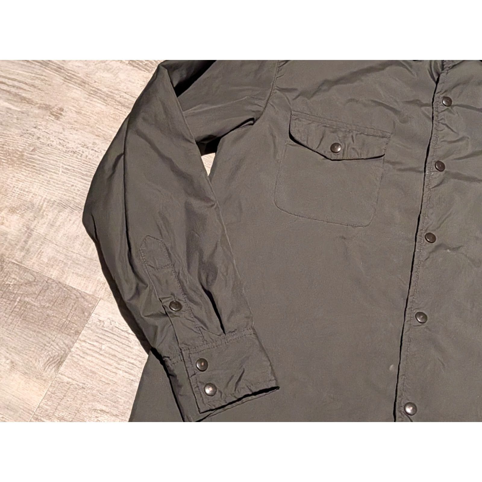 J.Crew VINTAGE J.CREW Jacket Shacket Slim Olefin Filled Thinsulate Crew Mens Small Snap Button Green 90s Y2K Outdoor Army Casual Size US S / EU 44-46 / 1 - 4 Thumbnail