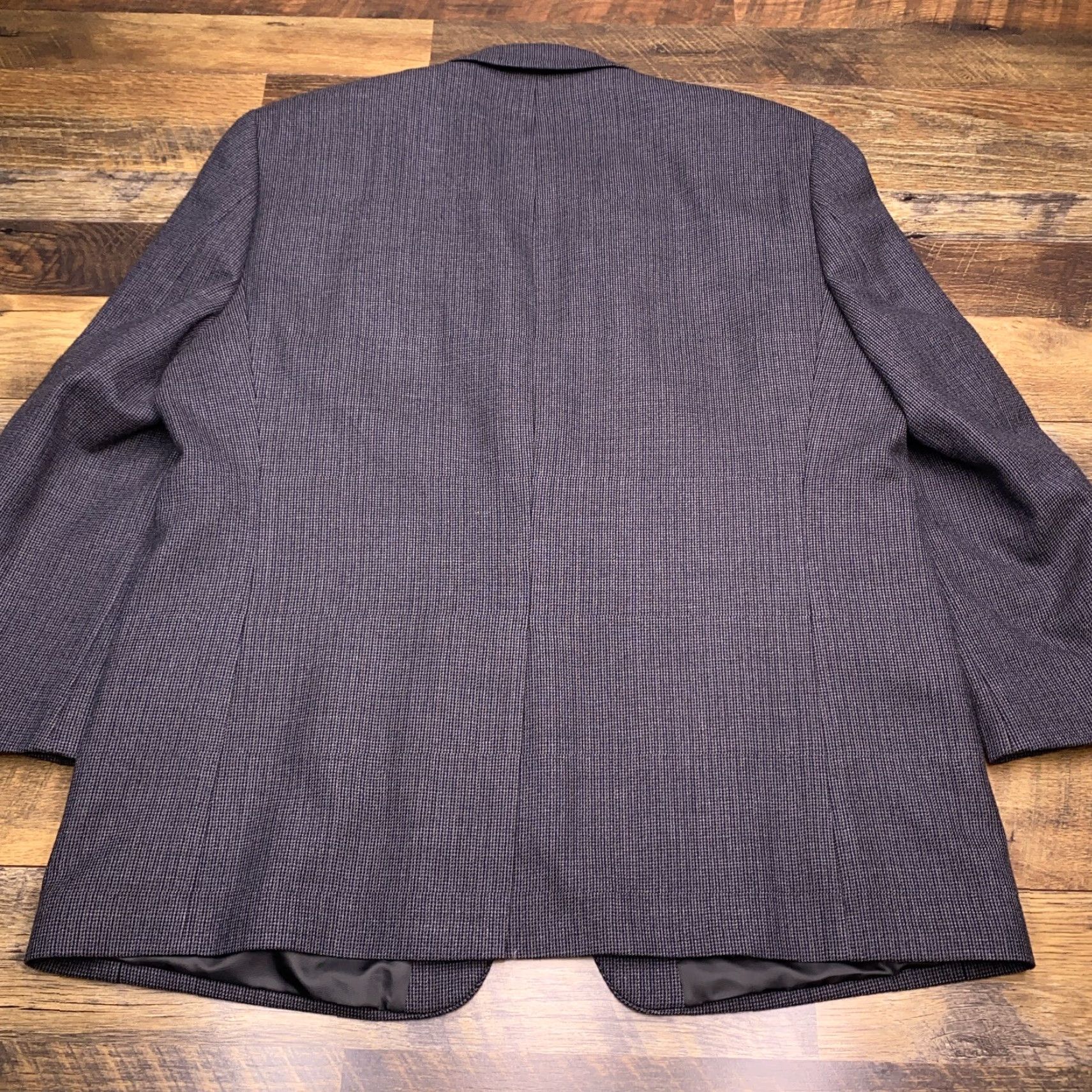 Chaps Chaps Sport Coat Mens 48R Blue Plaid Blazer Wool Size 48R - 2 Thumbnail