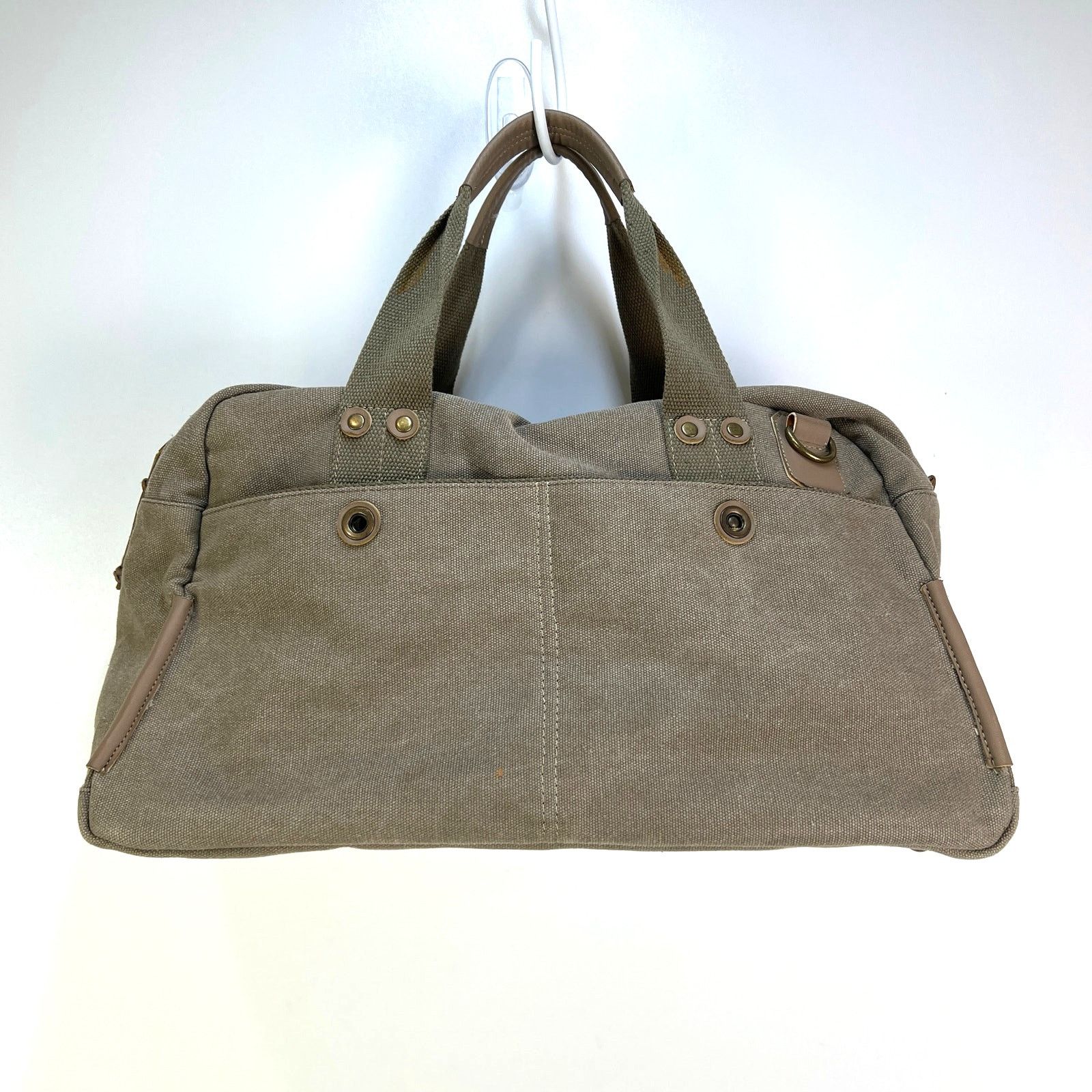 Other J. Fold Canvas Duffle Gray Overnighter Weekender Bag Size ONE SIZE - 11 Thumbnail