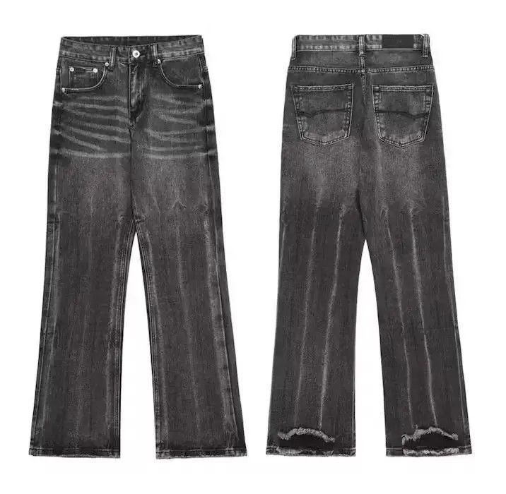 Japanese Brand Washed Carpenter Black Stack Jeans Size US 30 / EU 46 - 5 Thumbnail