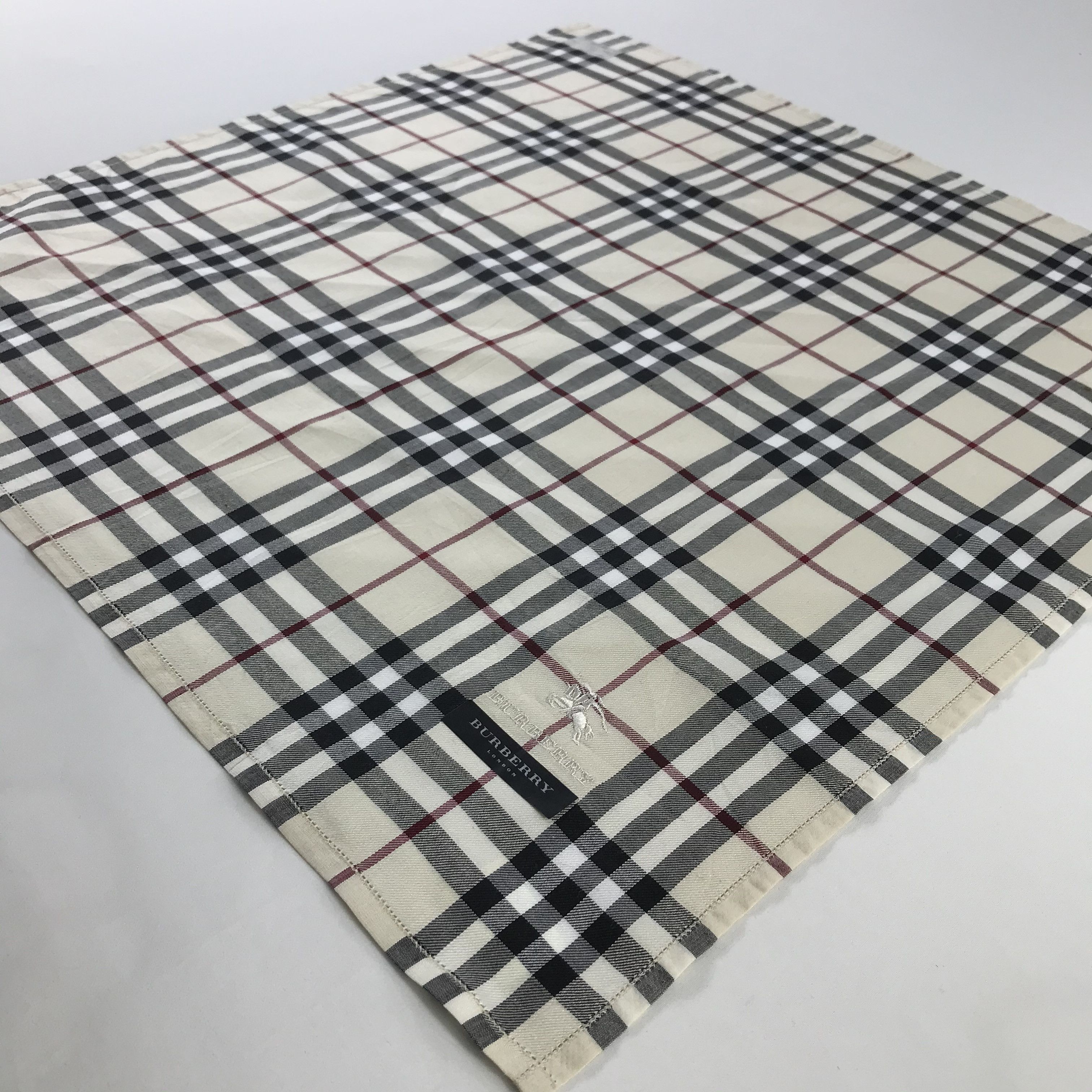 Burberry × Vintage Burberry Bandana / Handkerchief / Neckerchief - S884 Size ONE SIZE - 2 Thumbnail