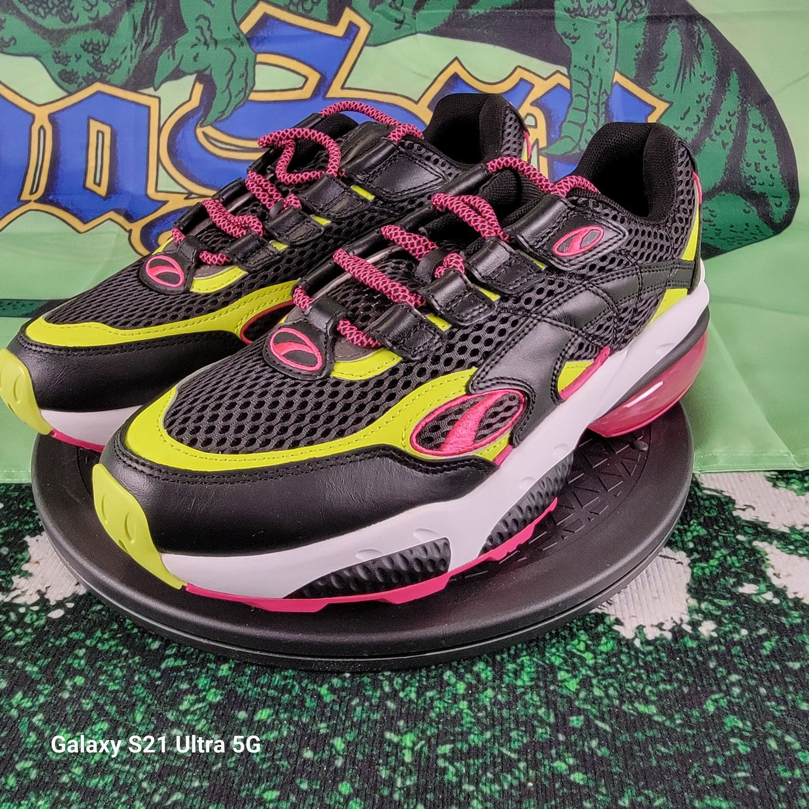Puma Puma Cell Venom Men s Black Lime Punch Athletic Shoes Sz10 Grailed