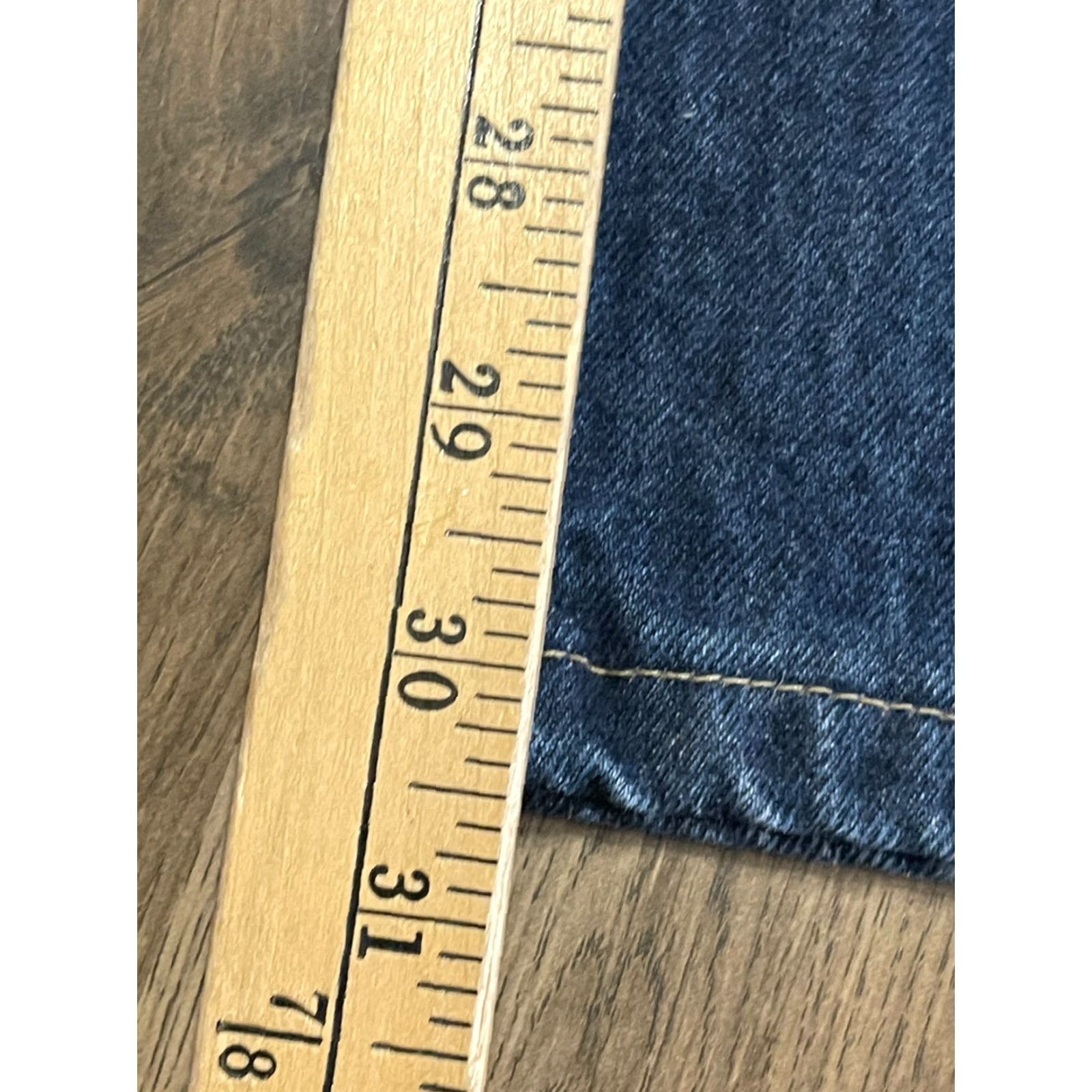 Lands' End Lands' End Jeans Men's 35 Blue Denim Straight Leg Pockets Regular Inseam 30.5 Size US 35 - 6 Thumbnail