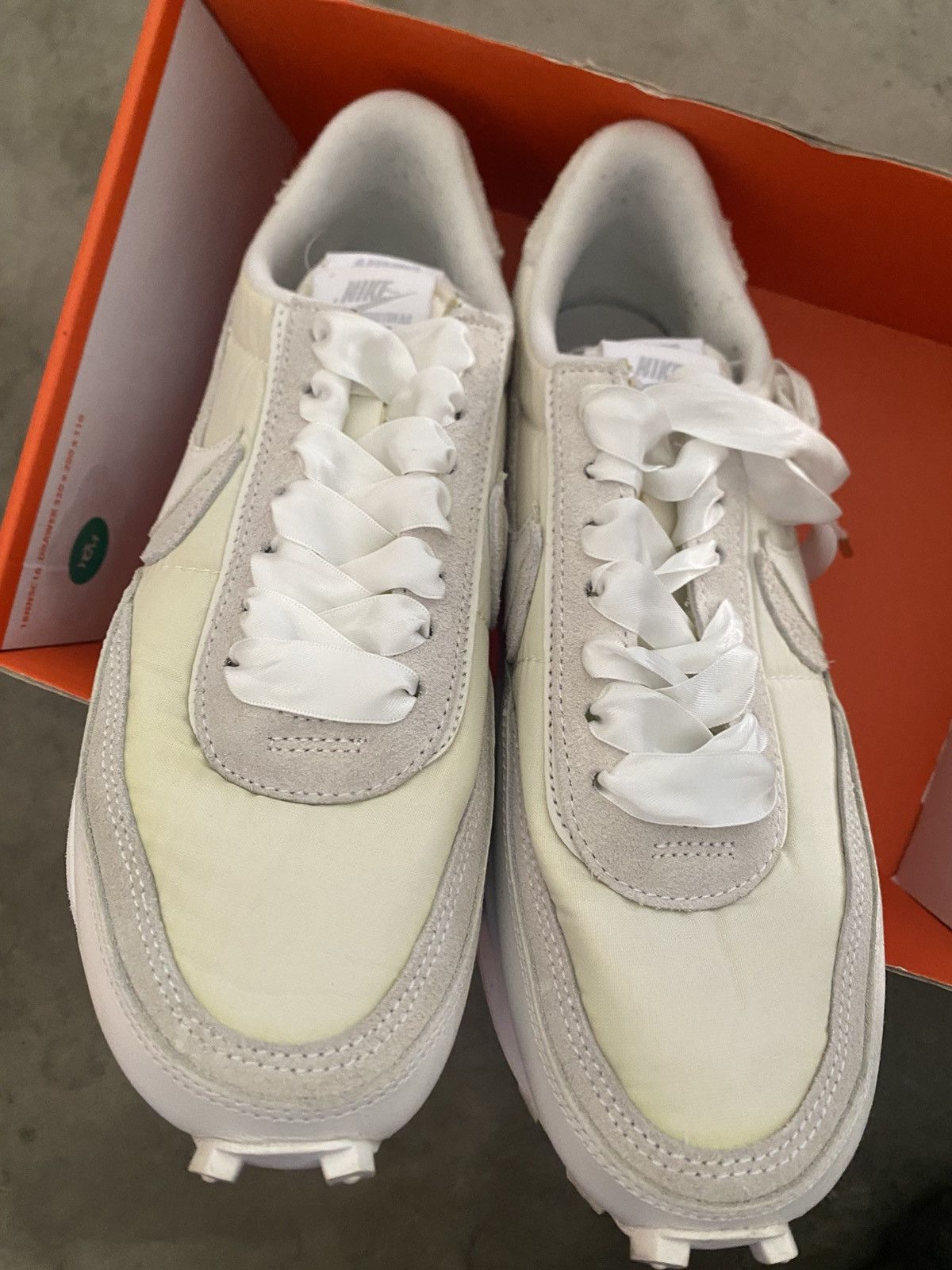 Nike × Sacai Sacai Nike LD Waffle white Nylon Size US 9 / EU 42 - 3 Thumbnail