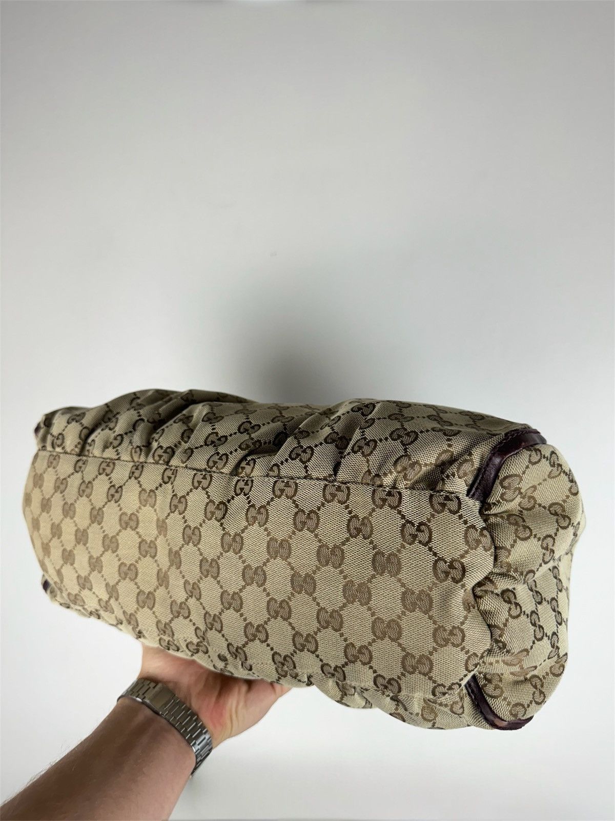 Gucci Leather shoulder bag Gucci Abbey monogram GG original item Size ONE SIZE - 3 Thumbnail