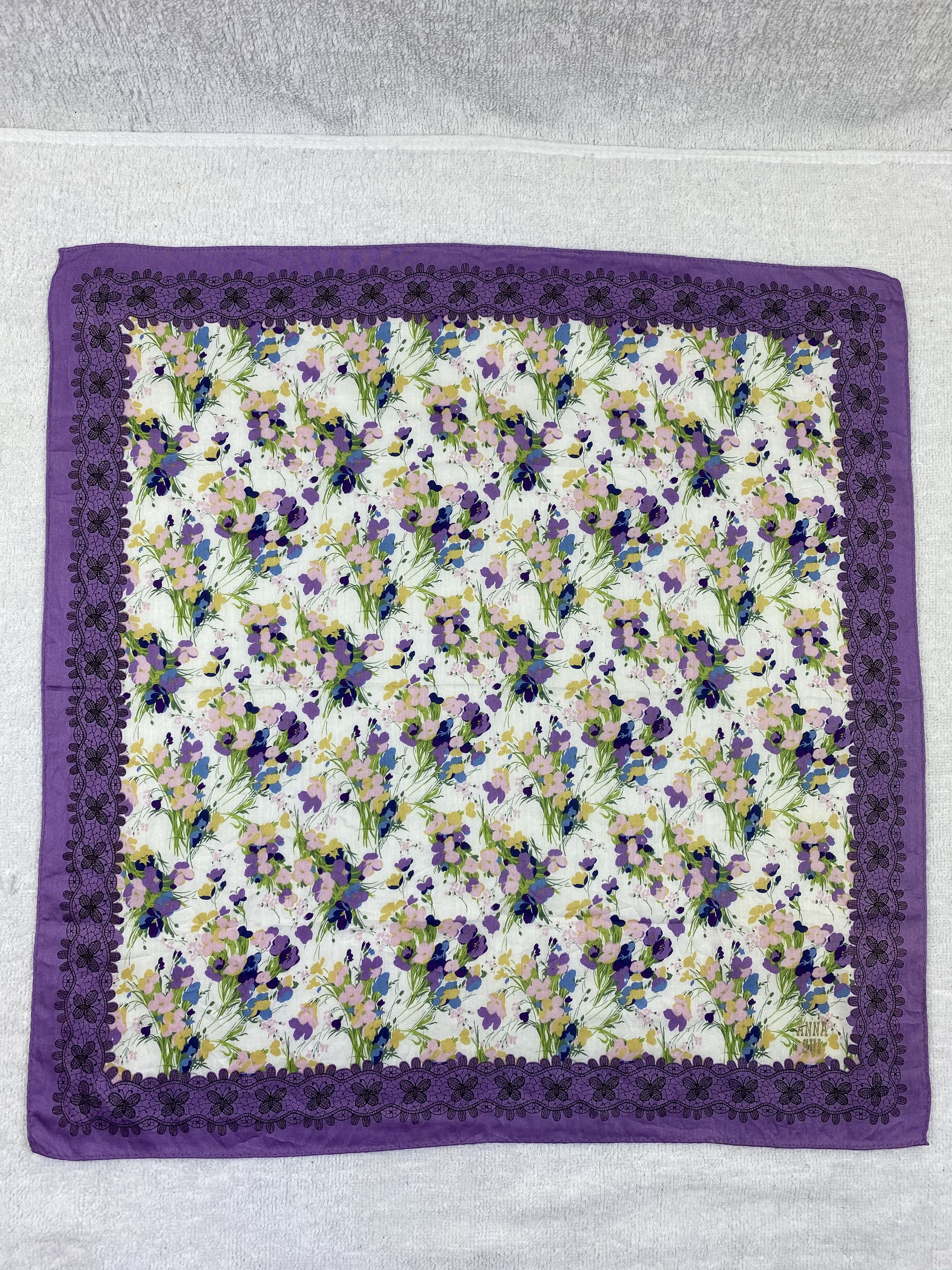 Anna Sui × Vintage Anna Sui Handkerchief / Bandana / Neckerchief Size ONE SIZE - 3 Thumbnail