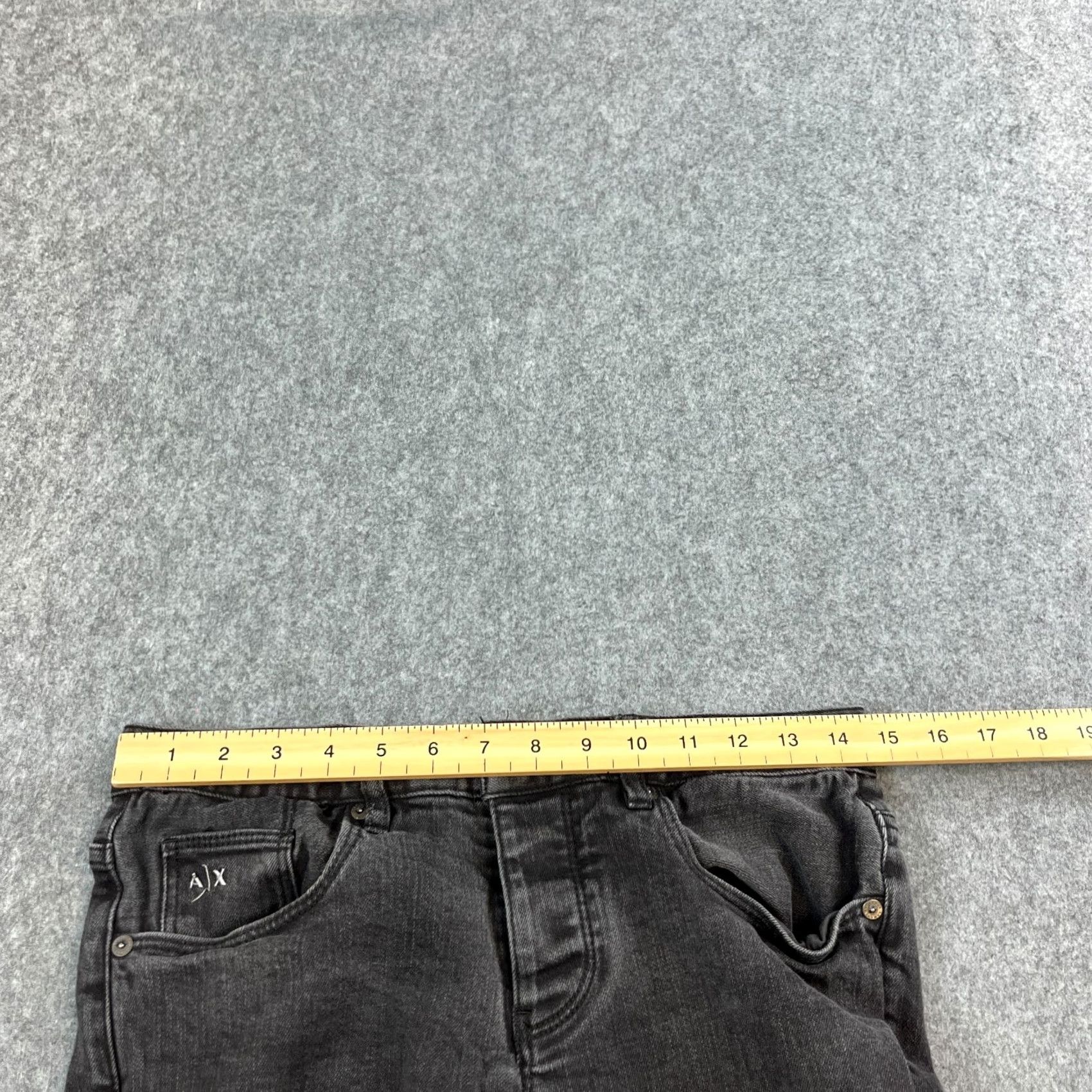 Armani Exchange Armani Exchange J10 Jeans Slim Skinny 30 Dark Wash Black Stretch Mens Denim 5-Pocket Design Zip Button Logo Size US 30 / EU 46 - 6 Thumbnail
