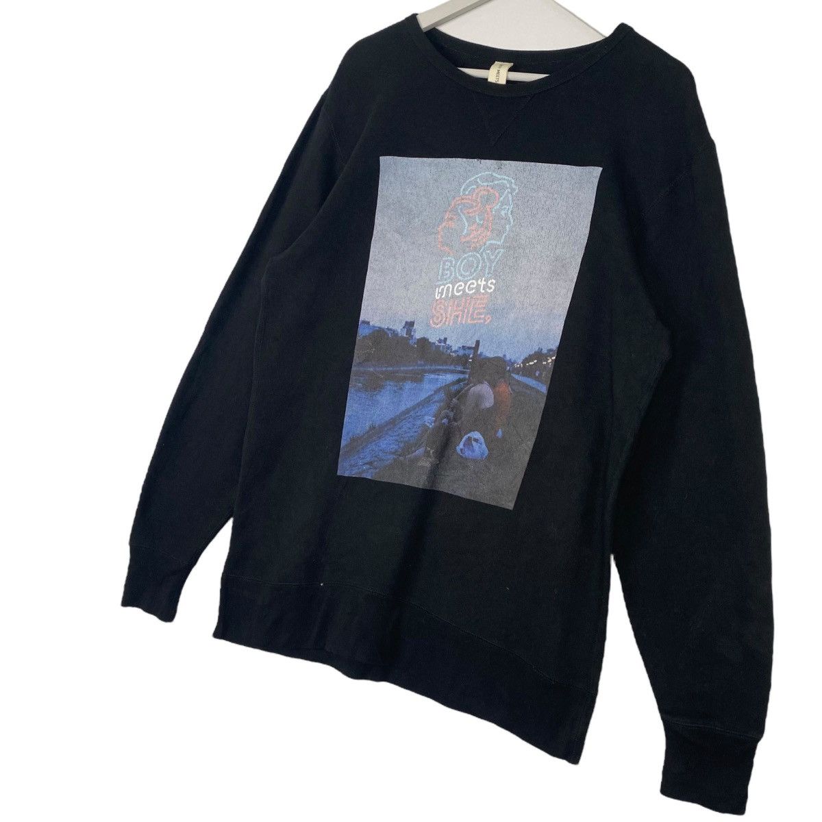 Other Vintage Boys Meets Printed Black Pullover Jumper Size XL Size US XL / EU 56 / 4 - 2 Thumbnail