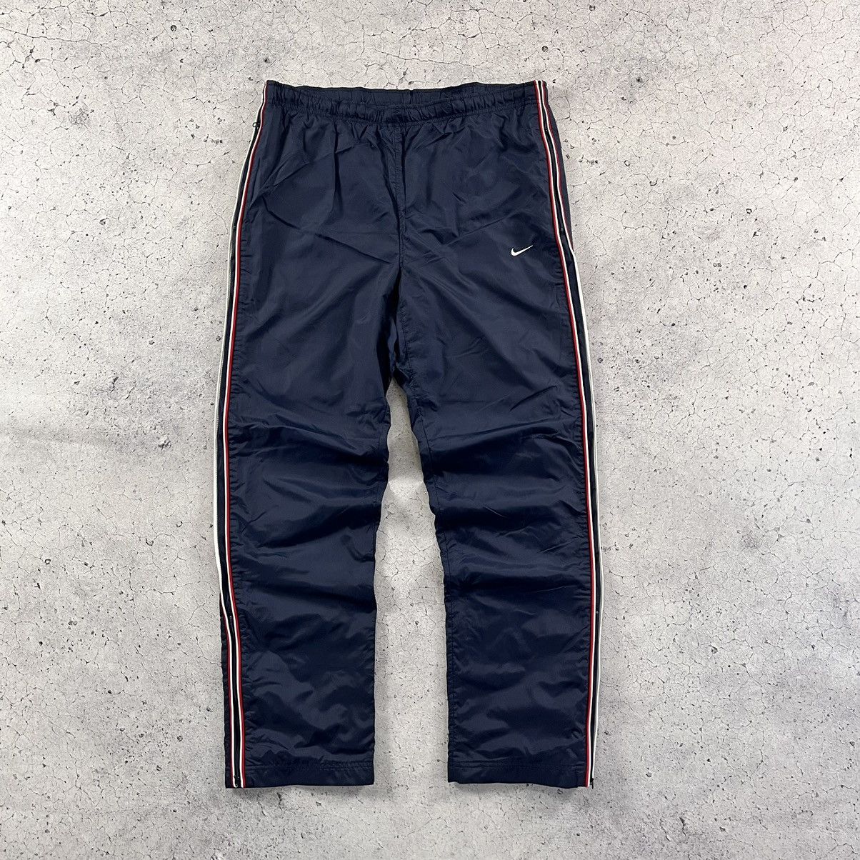 Nike × Vintage Nike Vintage Track Pants Nylon Y2K Drill Streetwear Swoosh Size US 34 / EU 50 - 2 Thumbnail