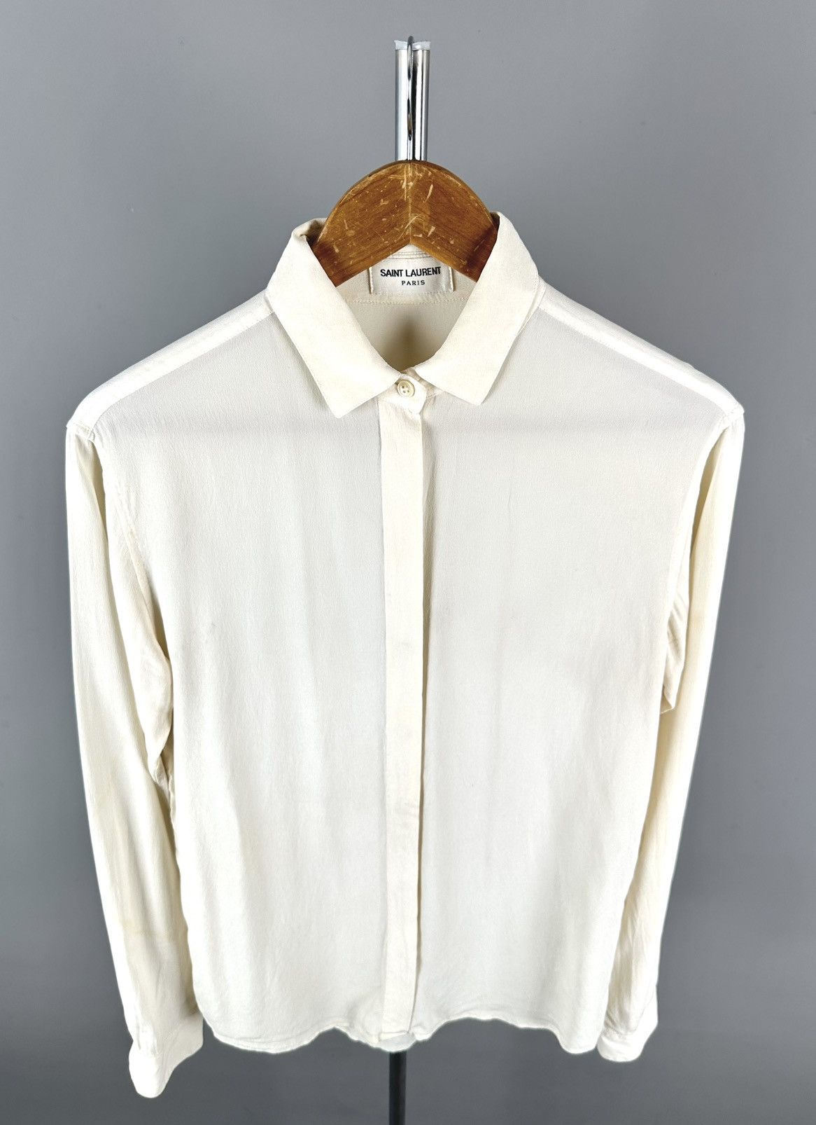 Saint Laurent Paris Saint Laurent - 2017 Silk Button down shirt Size XXS / US 00 / IT 34 - 3 Thumbnail