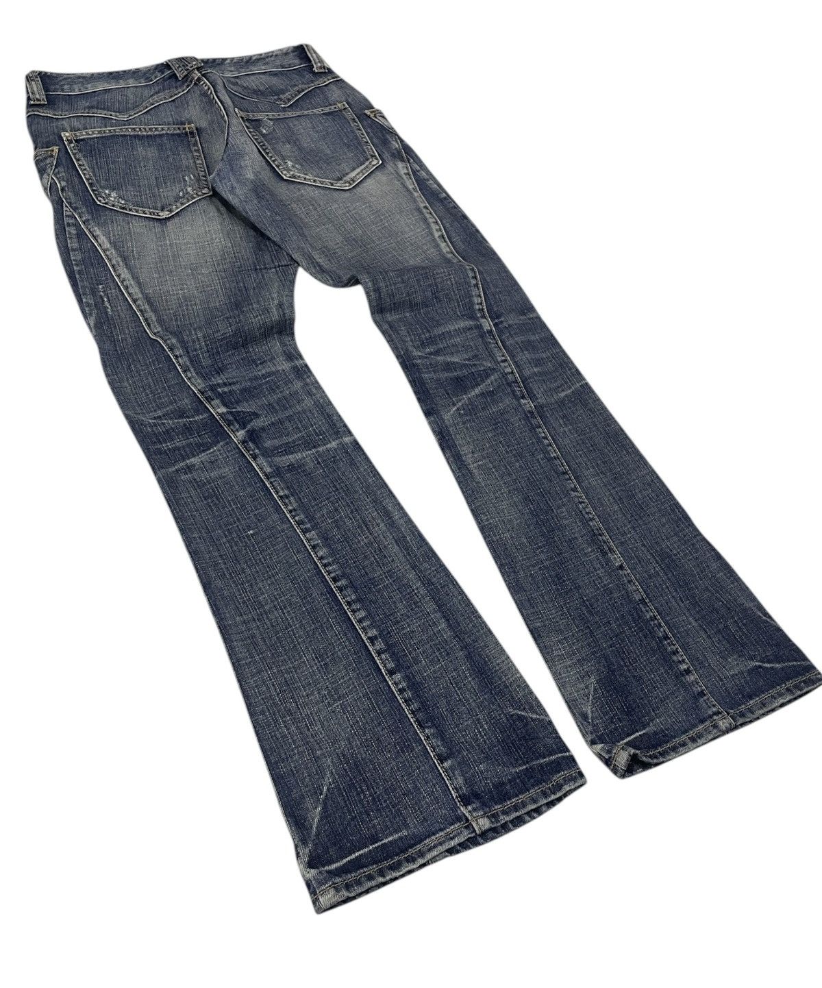 Le Grande Bleu (L.G.B.) Michel Klein Homme Japan Flare Jeans Size US 30 / EU 46 - 5 Thumbnail