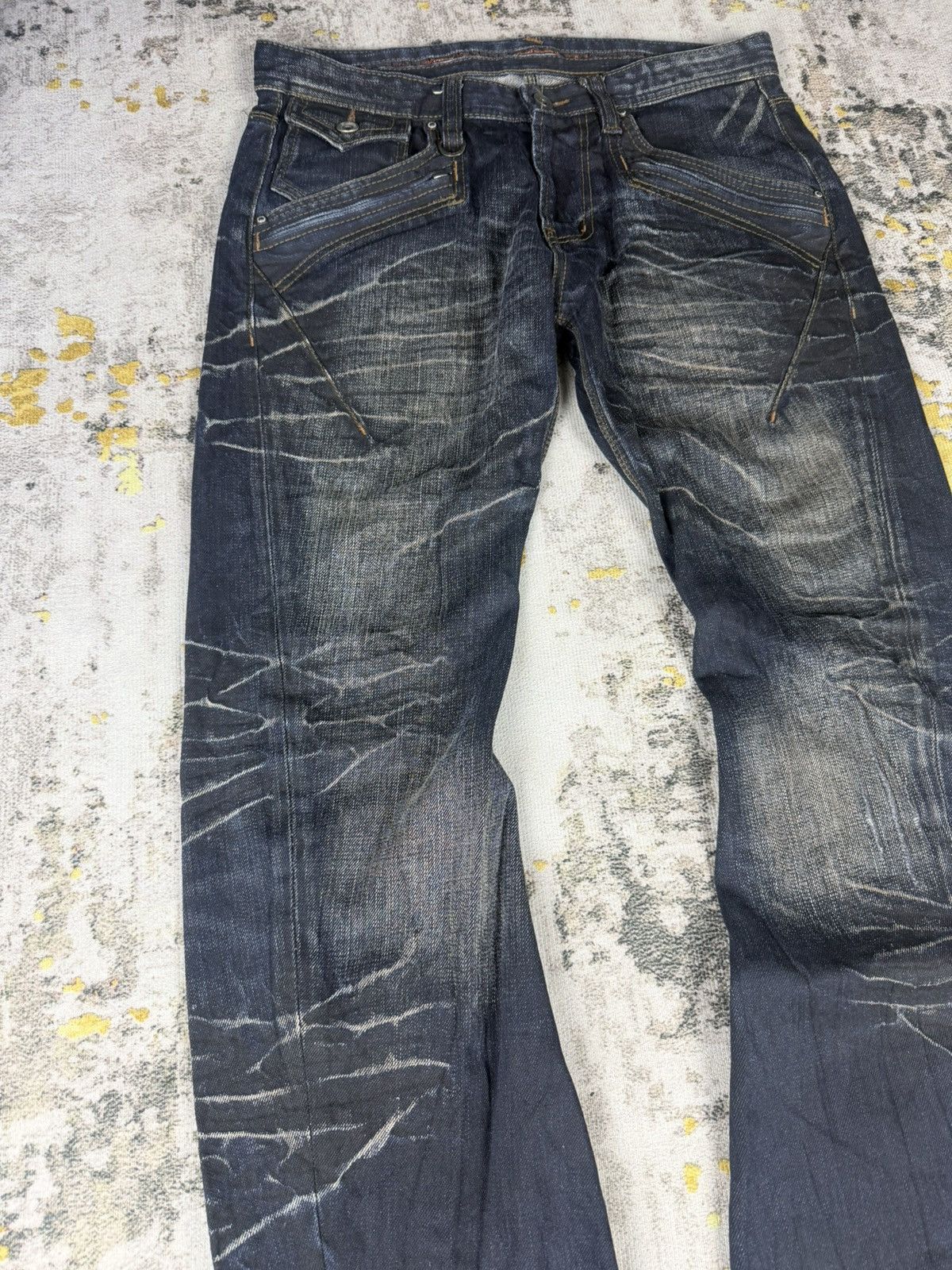 BUFFALO BOBS Flare Nicole Club Whisker Clawmark Denim Size US 31 - 4 Thumbnail