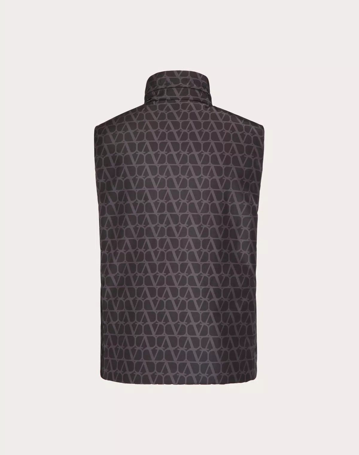 Valentino oc11z0725 Nylon Vest With Toile Iconographe Print in Black Size US M / EU 48-50 / 2 - 2 Thumbnail
