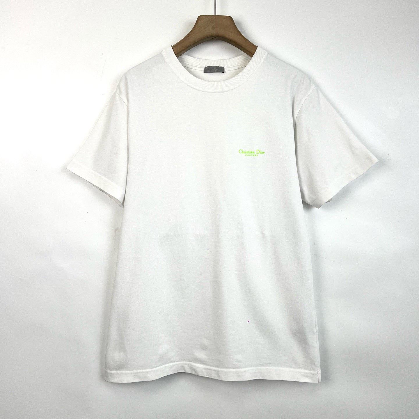 Dior Dior White Embroidered Logo Loose T-shirt Size S / US 4 / IT 40 - 1 Thumbnail
