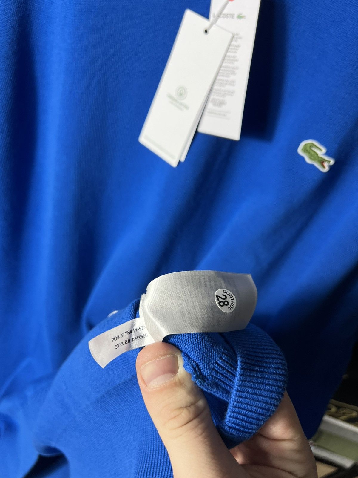Lacoste 🐊 Lacoste Organic Cotton Crew neck Sweater Blue XXXL FR 8 Size US XXL / EU 58 / 5 - 10 Thumbnail